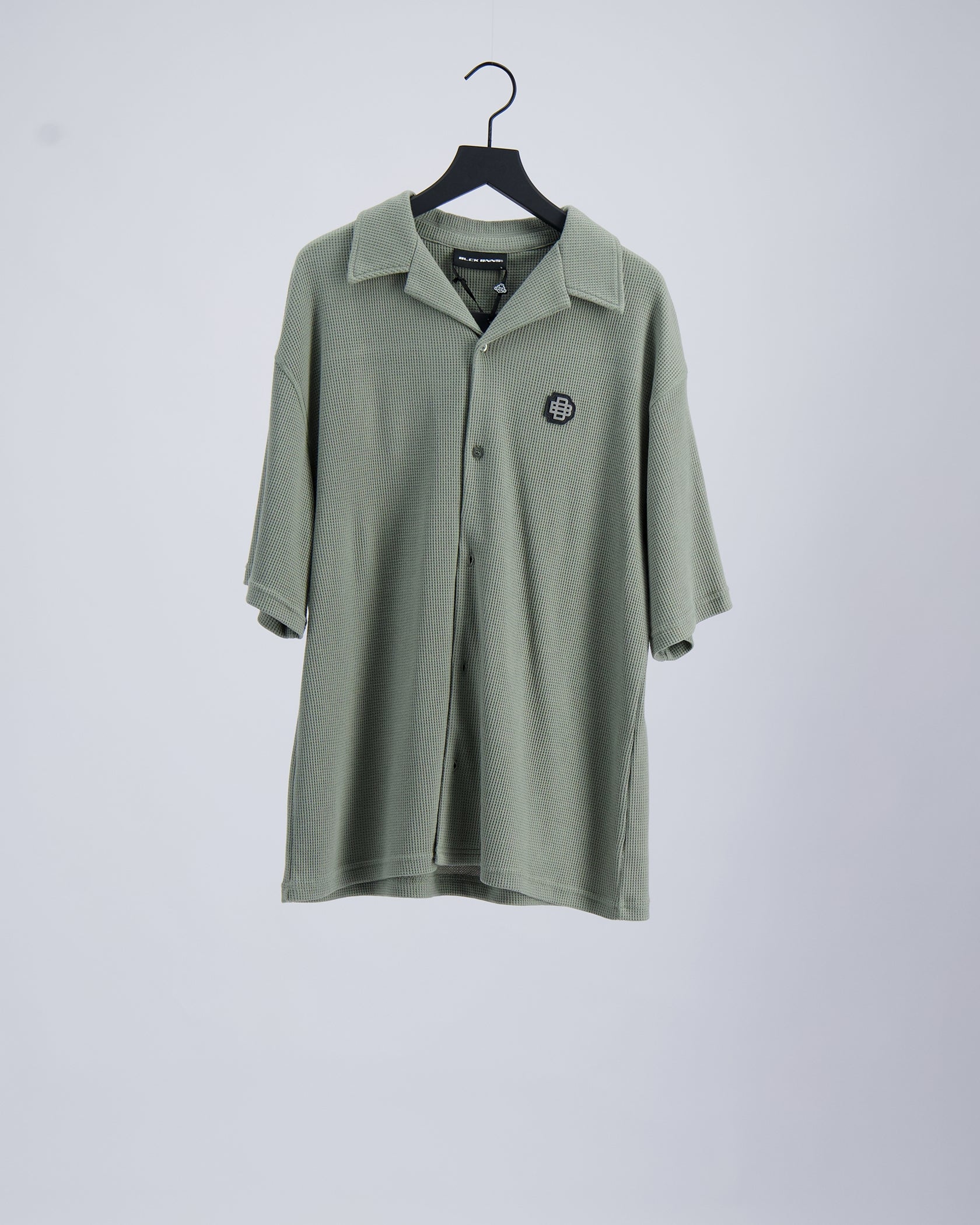 SAMPLE SALE MONOGRAM WAFFLE SHIRT | Green