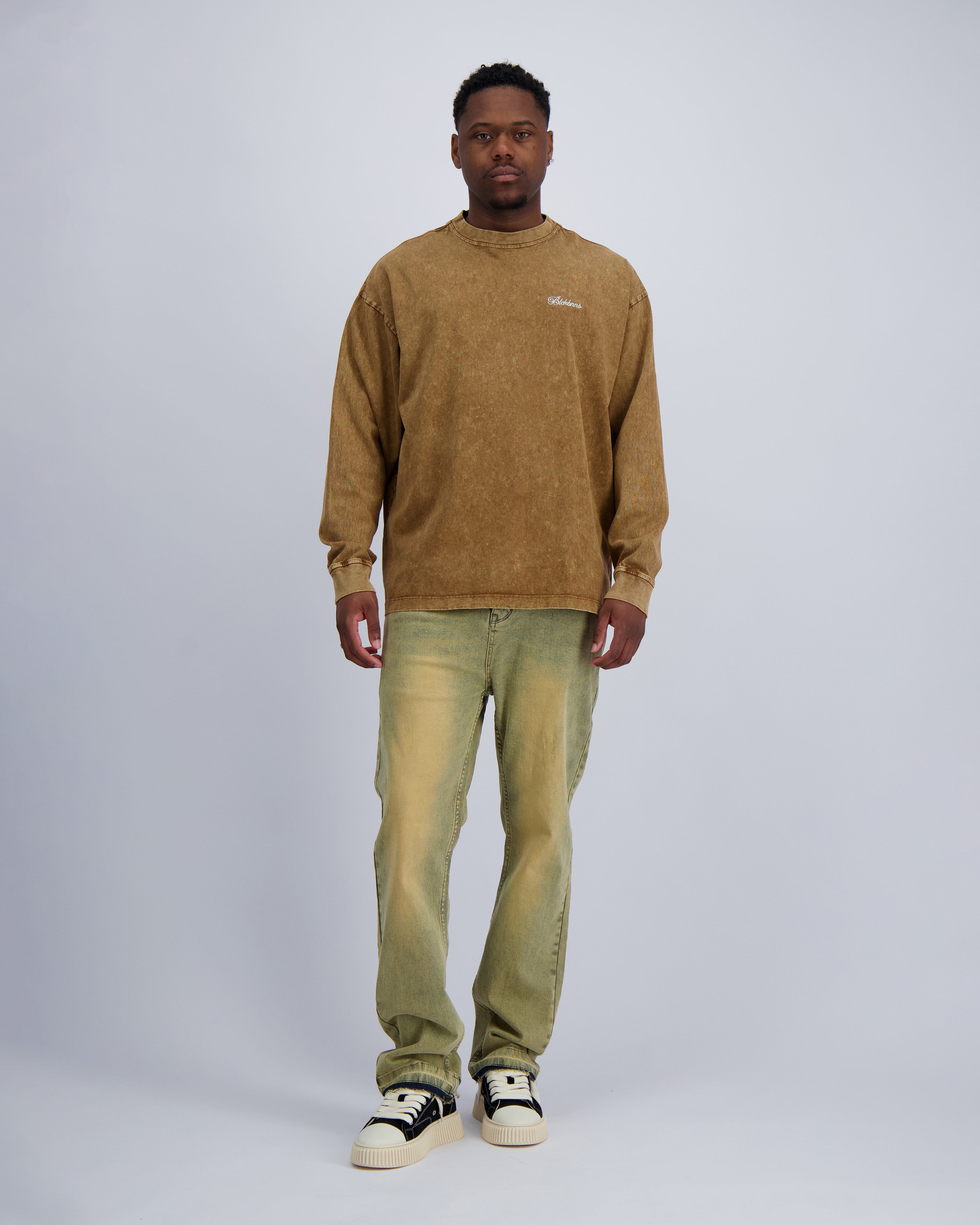 SCRIPT RACING LONGSLEEVE | Brown