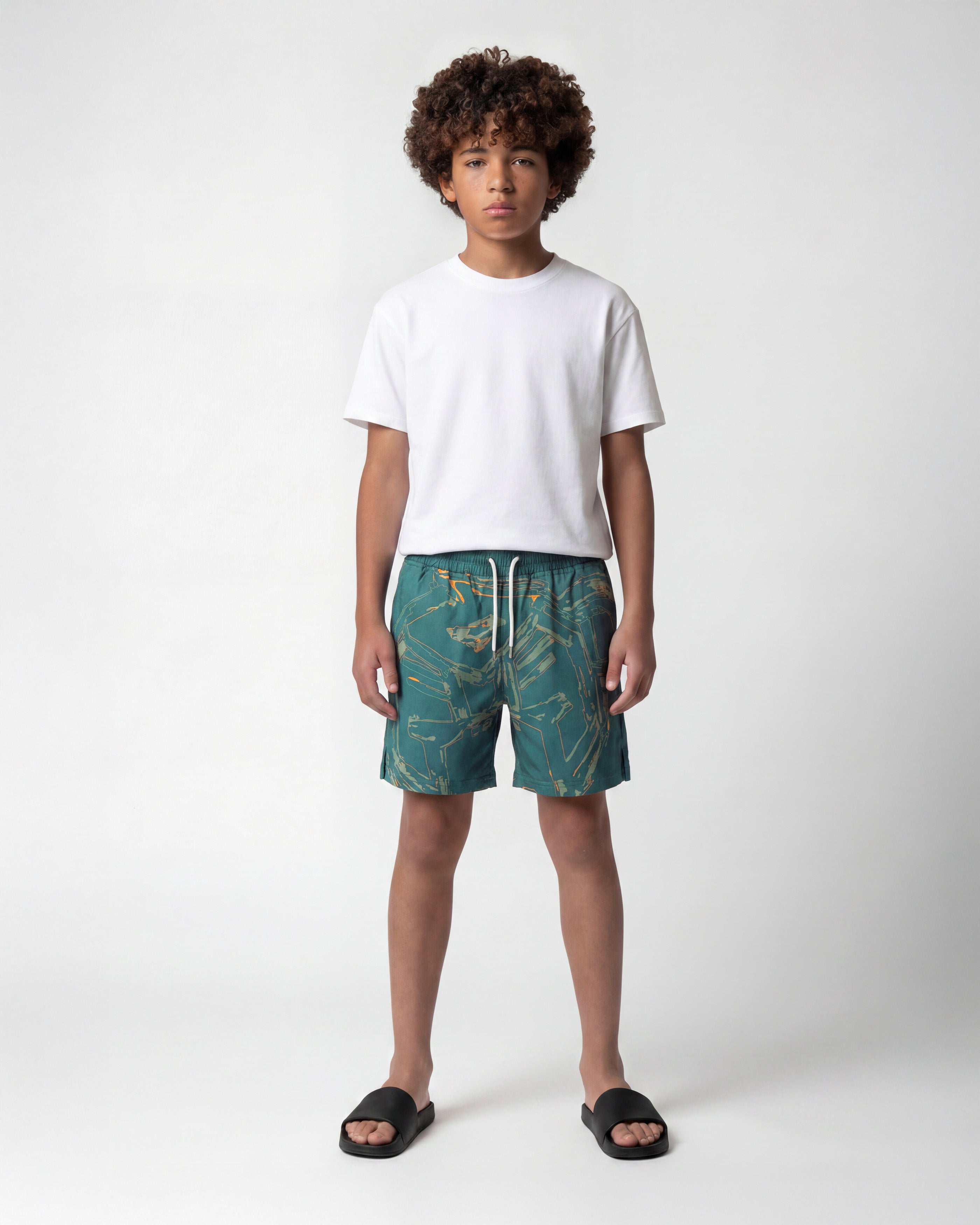 KIDS HUGE SKETCH BADEHOSE | Grün