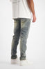 SLIM REPAIRED DENIM | Blue