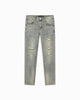 SLIM REPAIRED DENIM | Blue