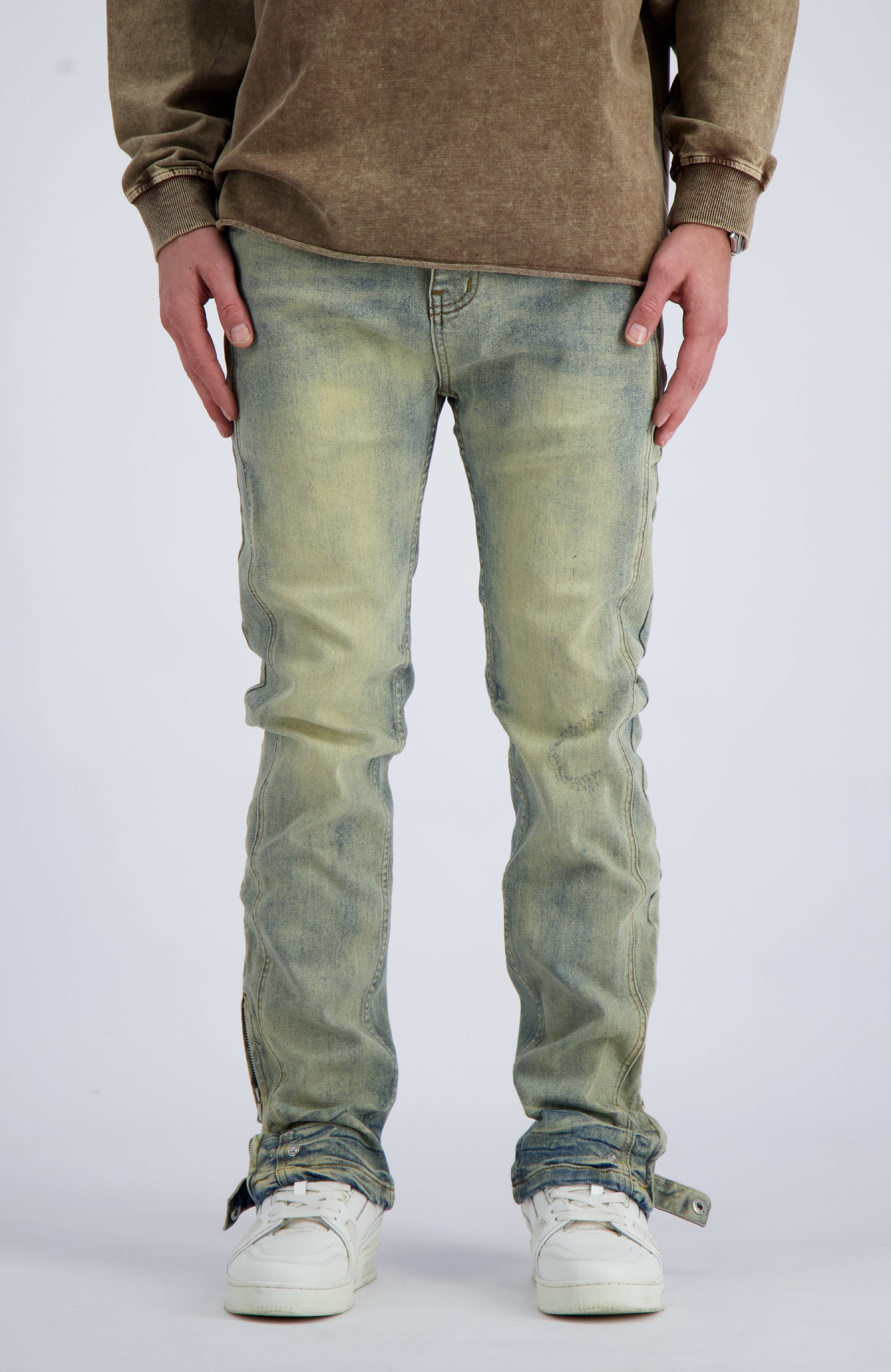 SLIM SEAM DENIM | Blue