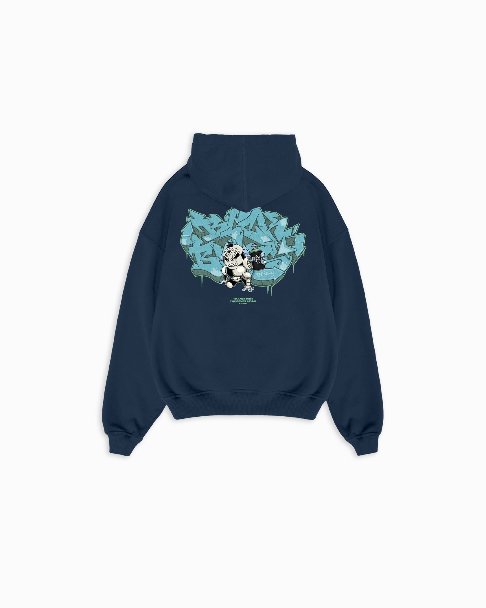 KIDS SPRAYED HOODIE | Navy