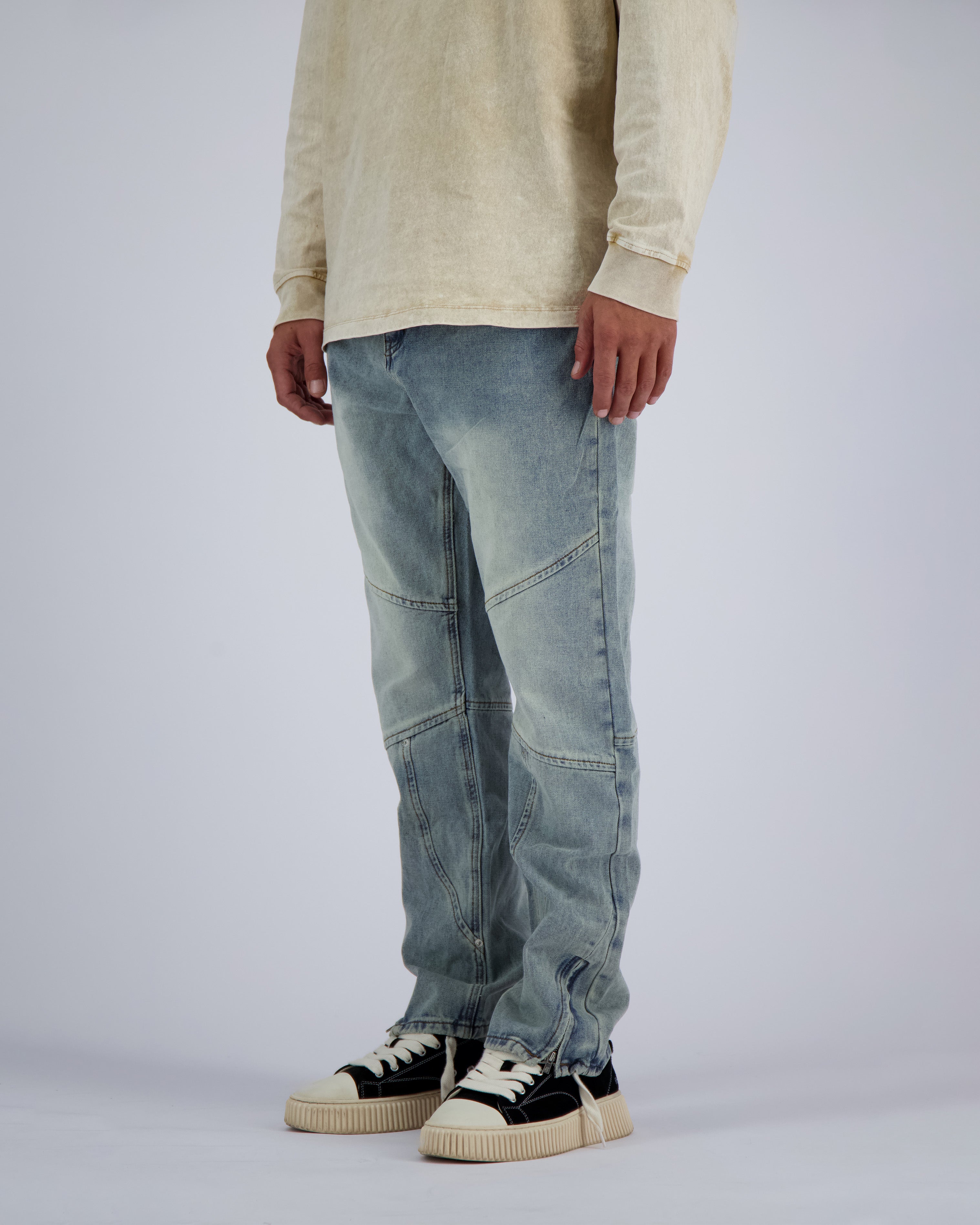 STRAIGHT WORKER DENIM | Blue