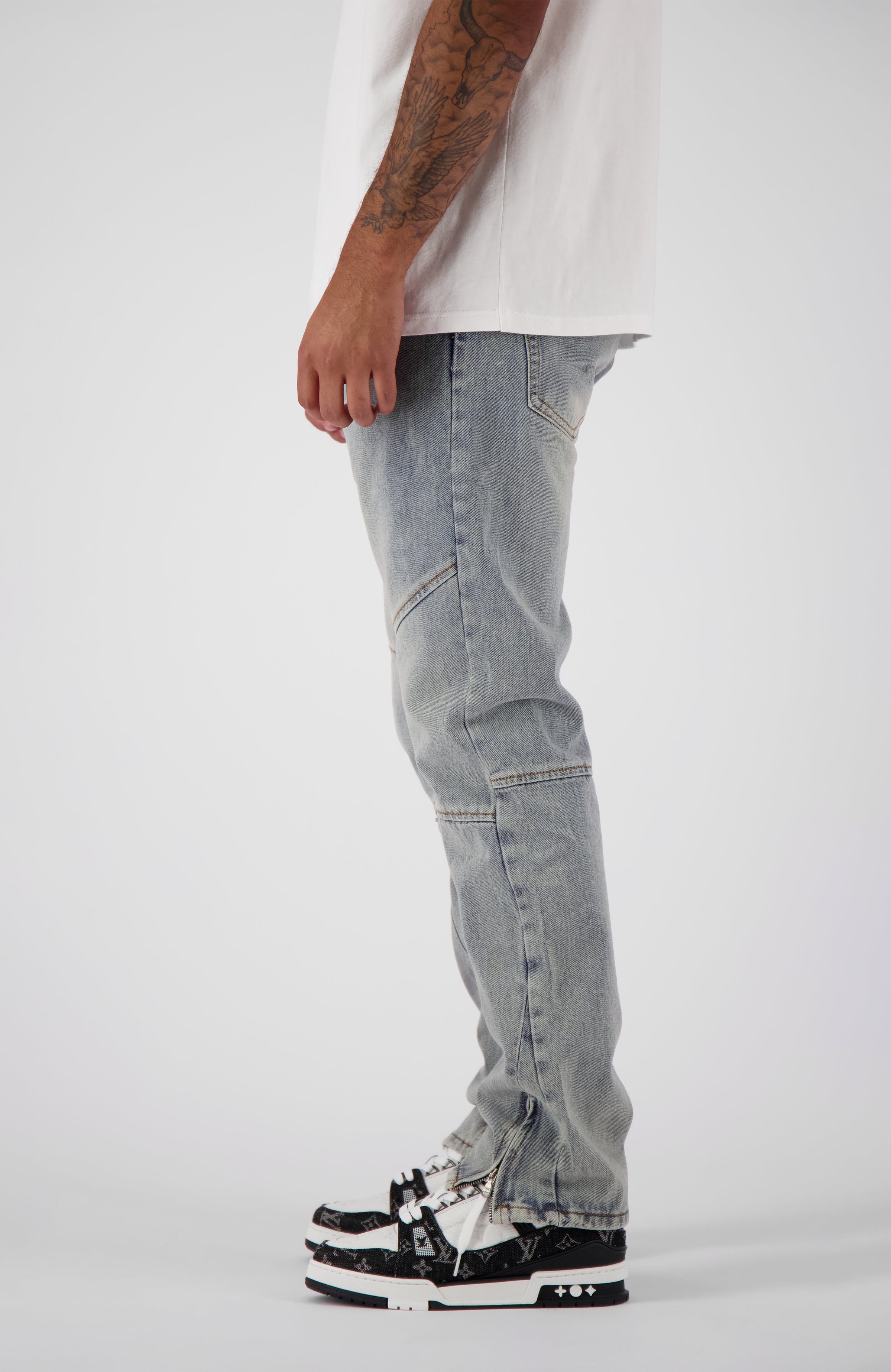 STRAIGHT WORKER DENIM | Blue