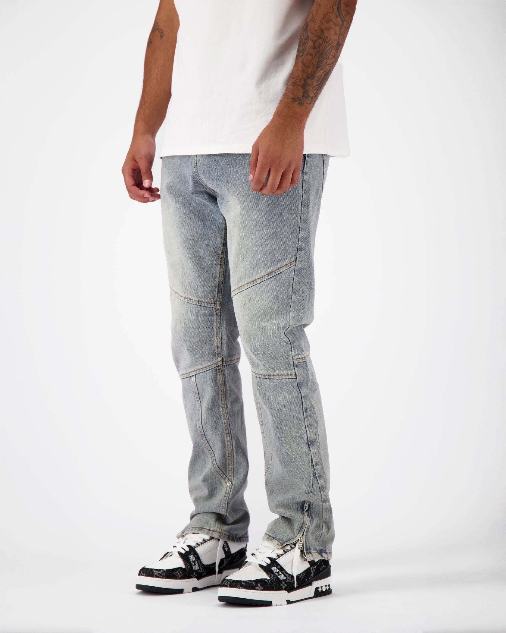 STRAIGHT WORKER DENIM | Blue