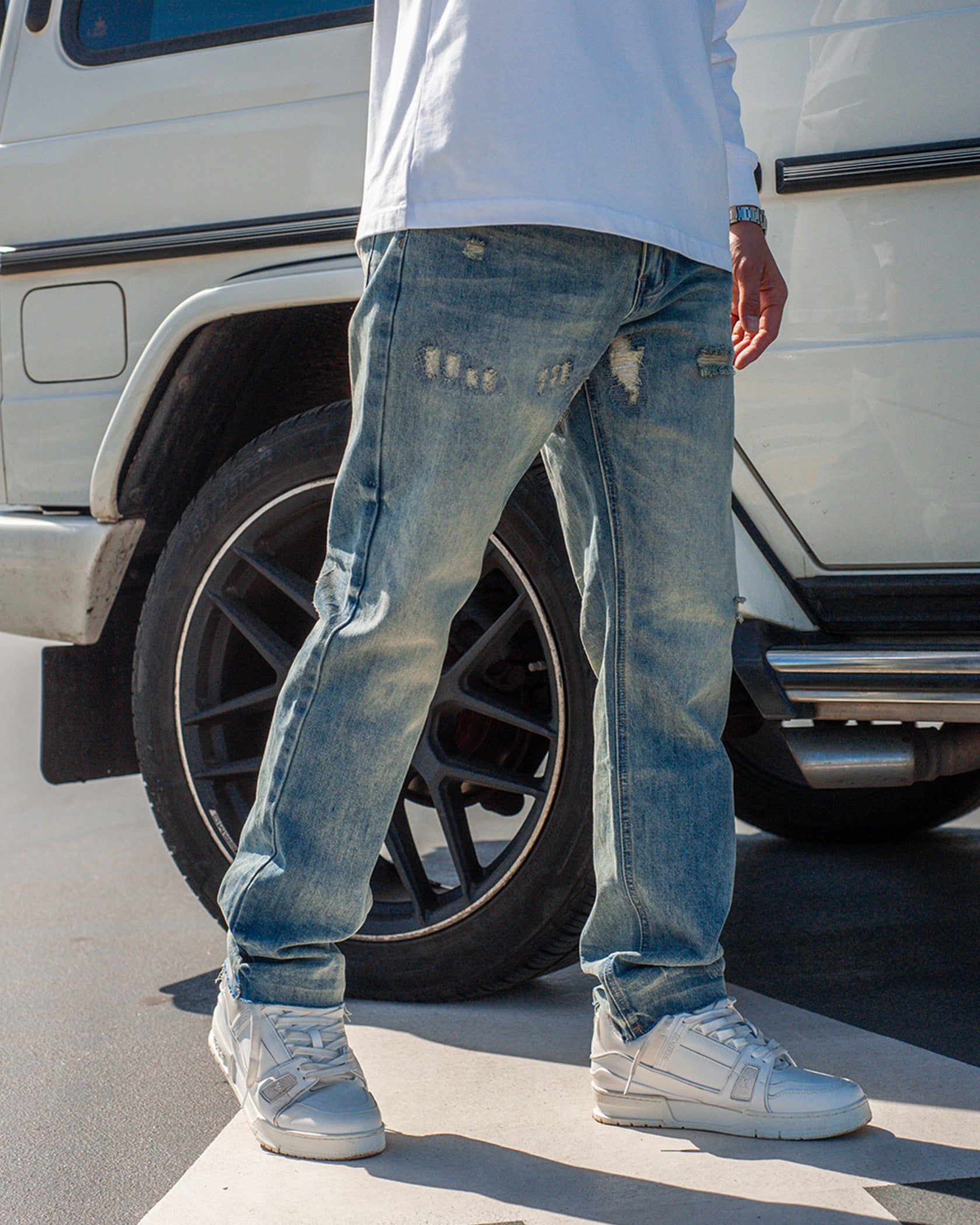 DENIM PUNTO RECTO | Azul