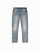 STRAIGHT STITCHED DENIM | Blue