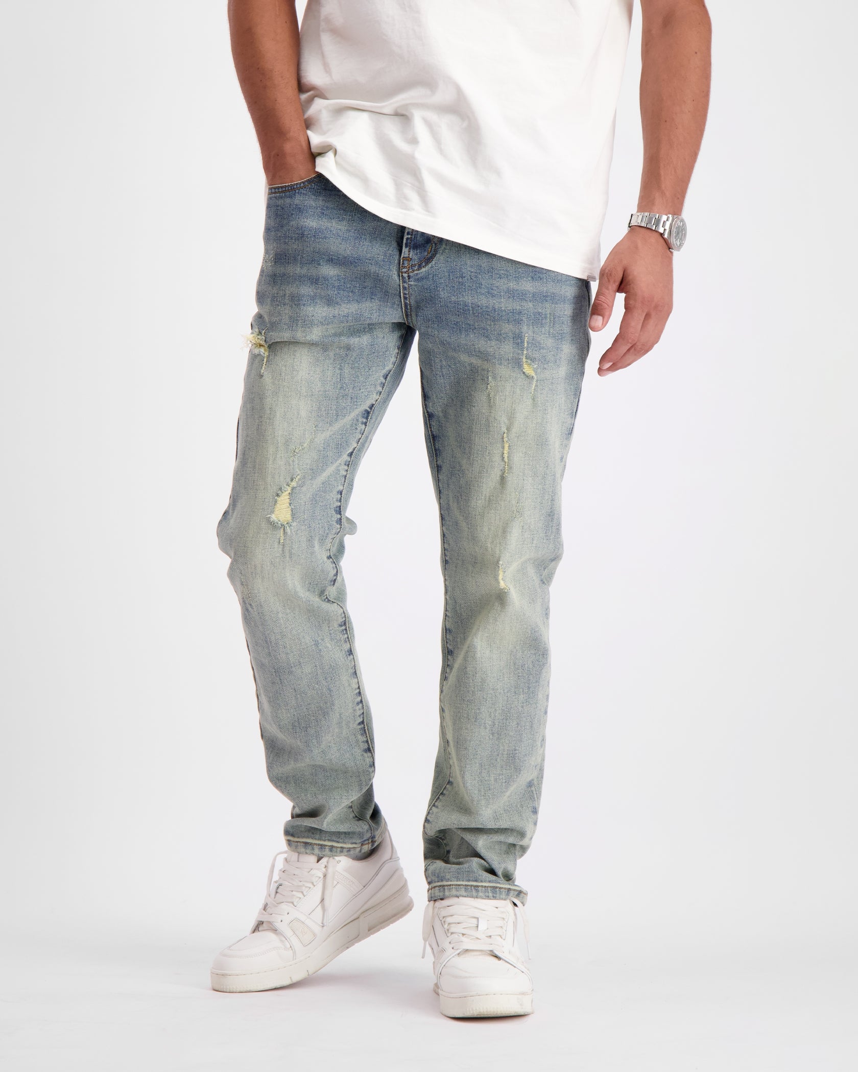 STRUCTURE SLIM DENIM | Blue