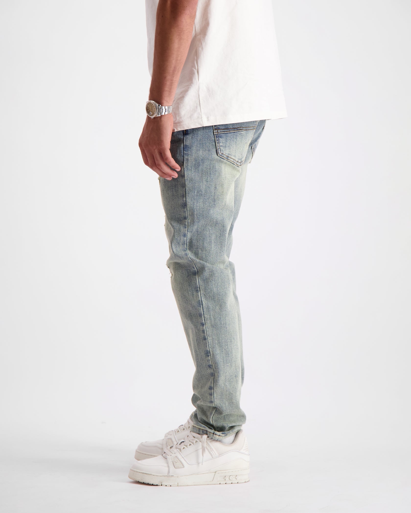 STRUCTURE SLIM DENIM | Blue