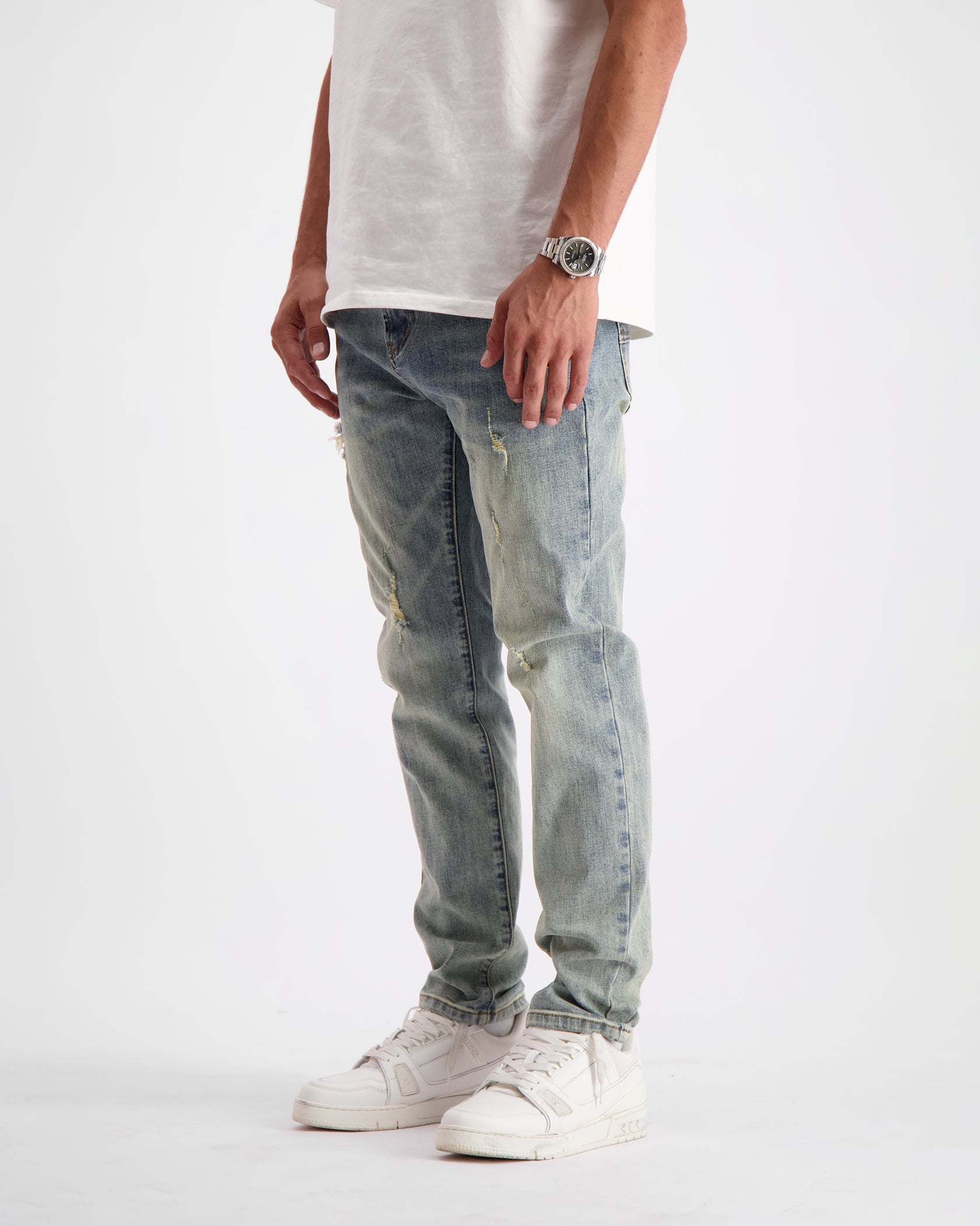 STRUCTURE SLIM DENIM | Blue
