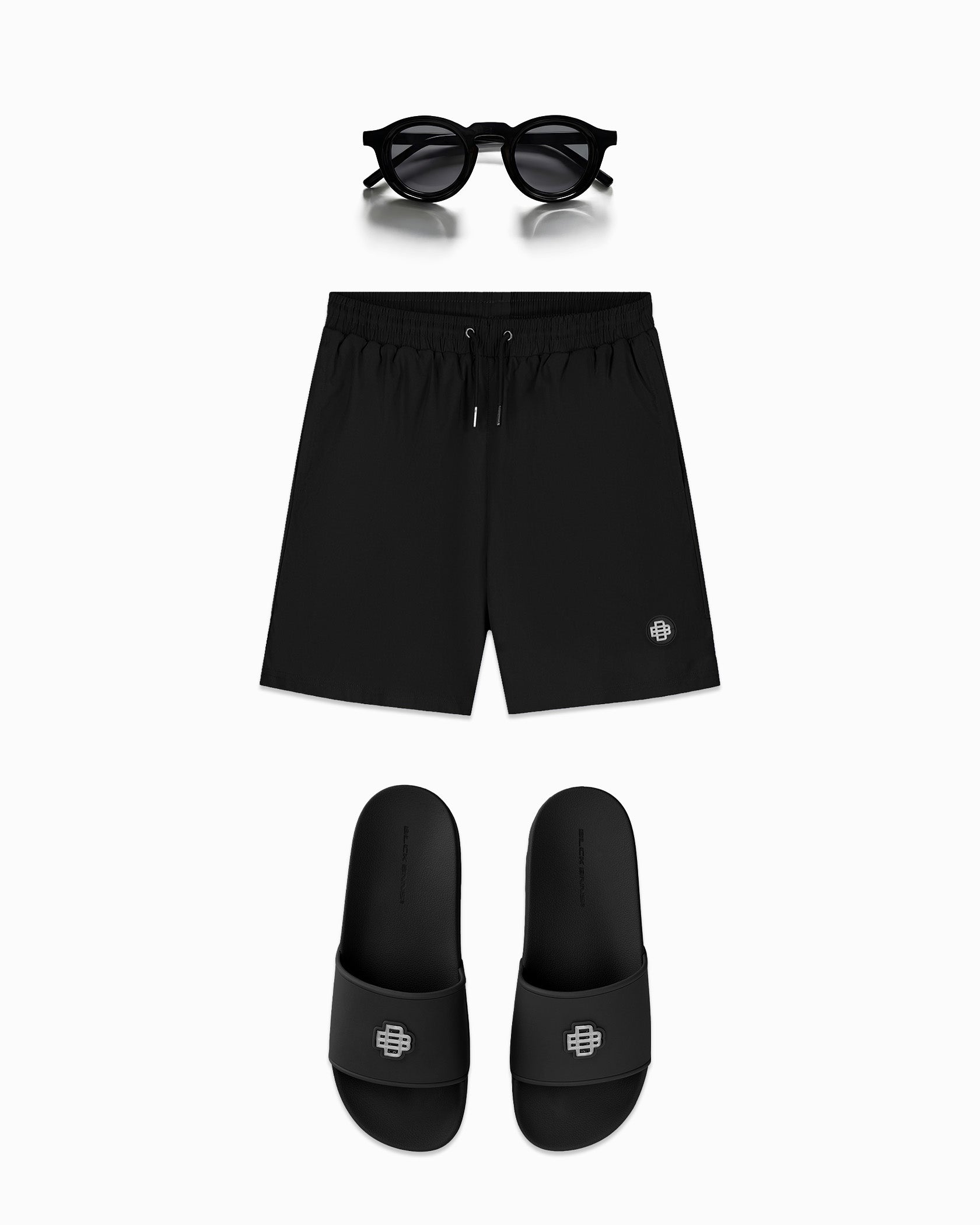 MONOGRAM PLATE SWIM BUNDLE | BLACK