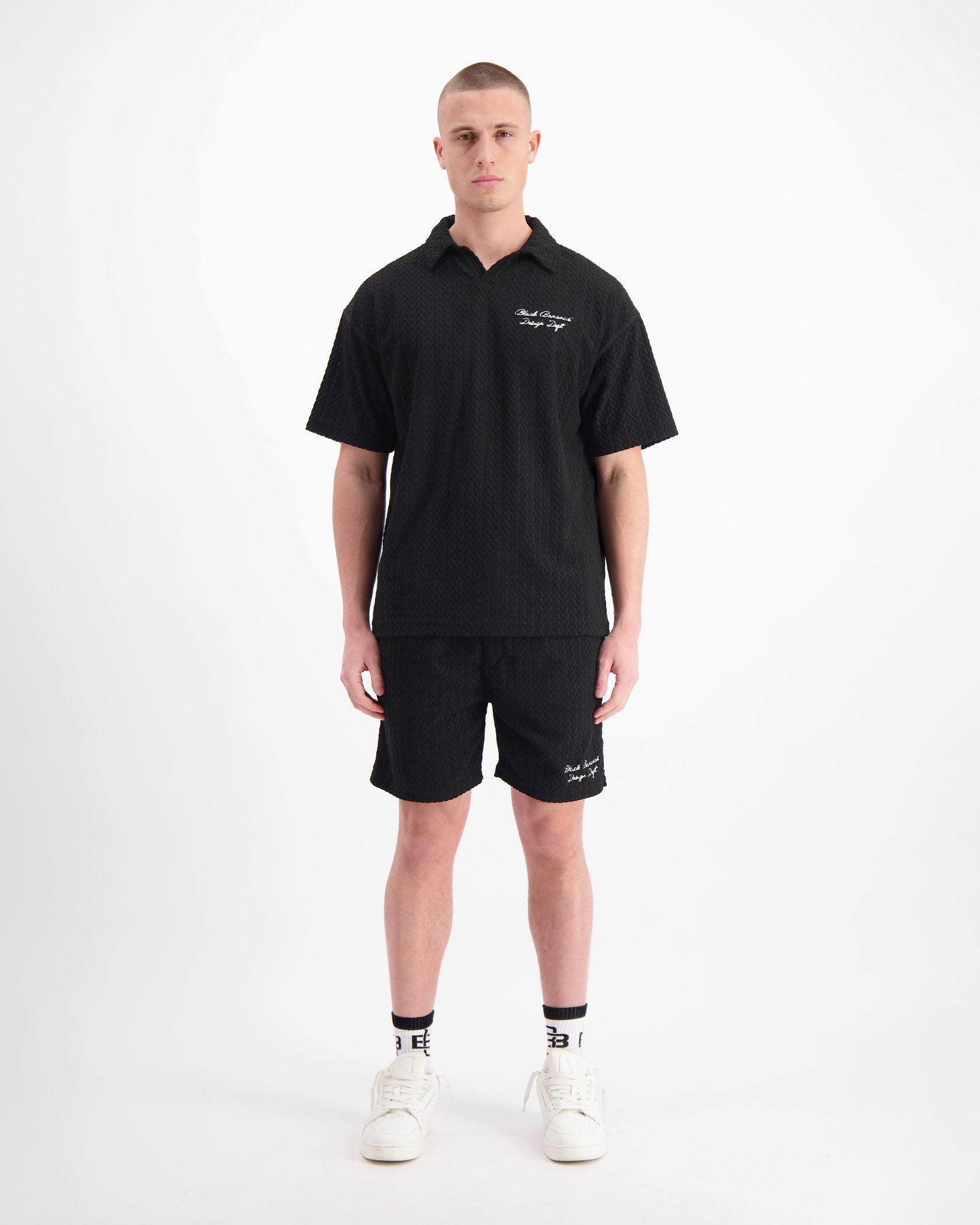 TERRY LOUNGE SHORTS | Black