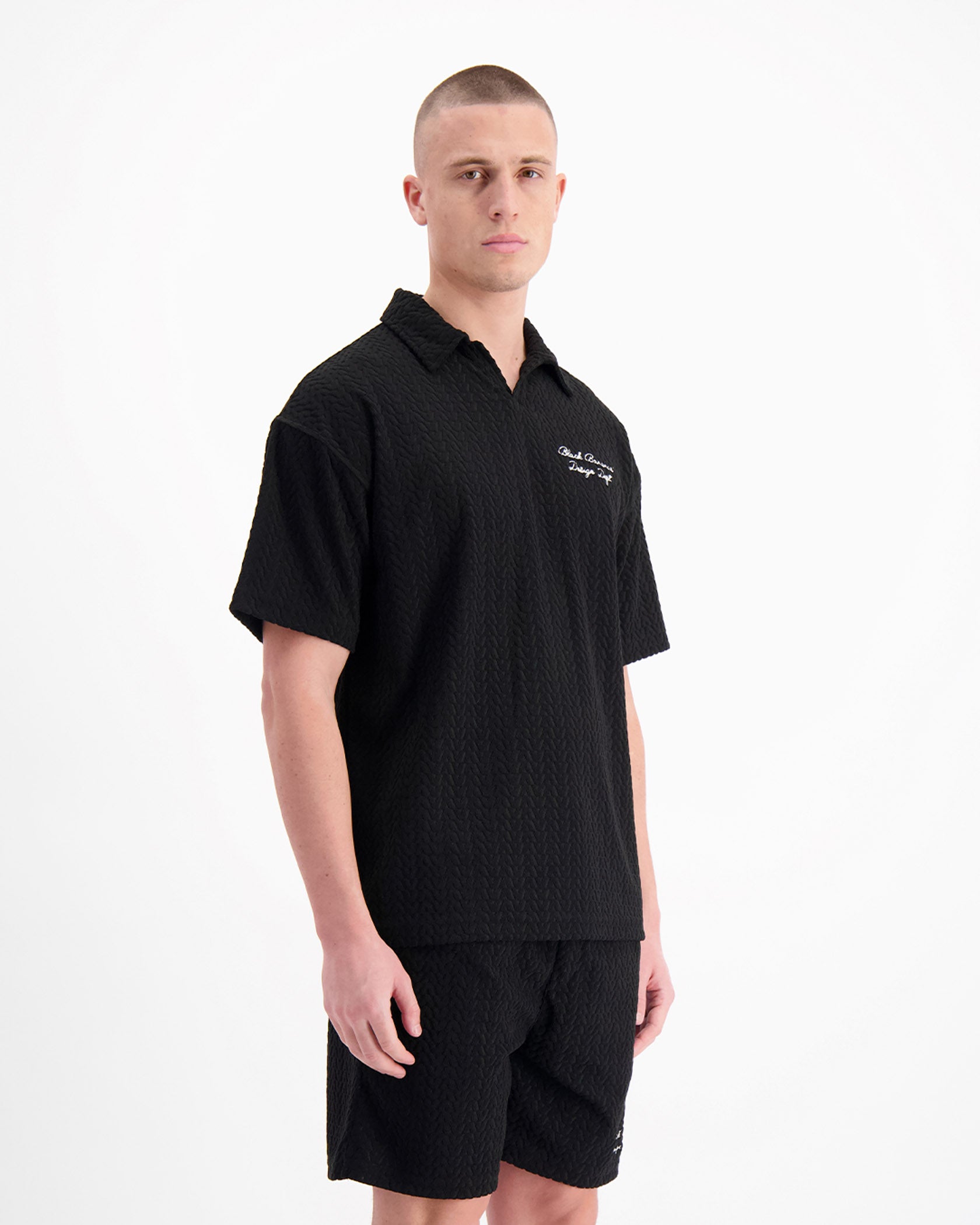 TERRY LOUNGE POLO | Black