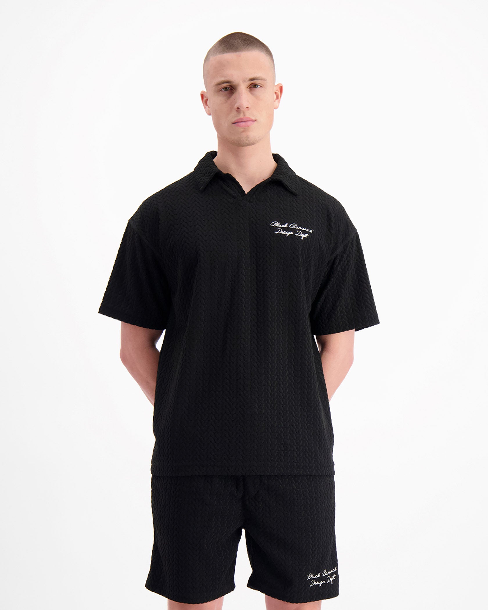 TERRY LOUNGE POLO | Black