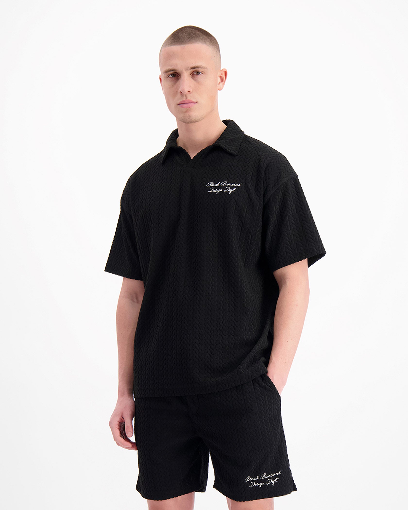 TERRY LOUNGE POLO | Black