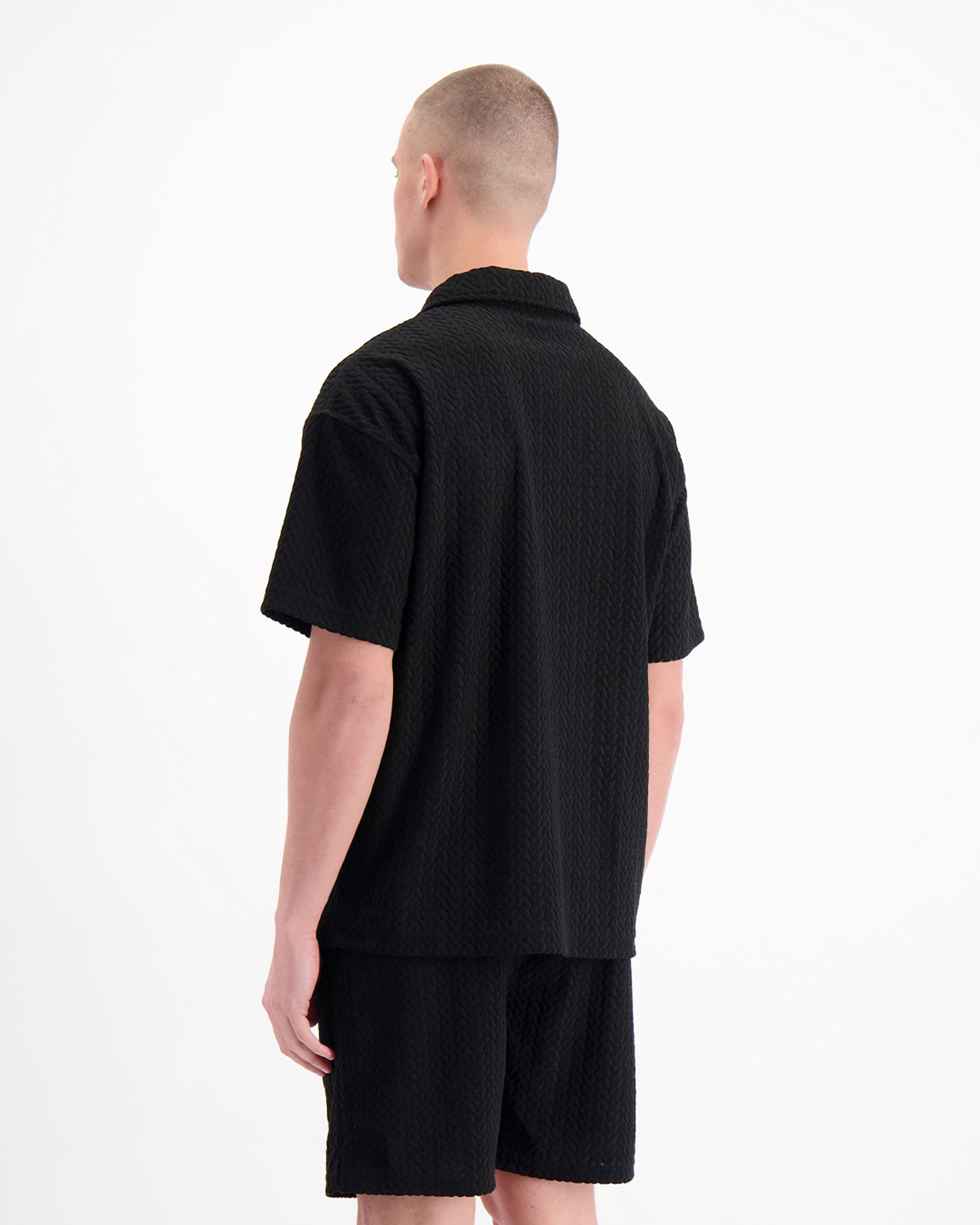 TERRY LOUNGE POLO | Black