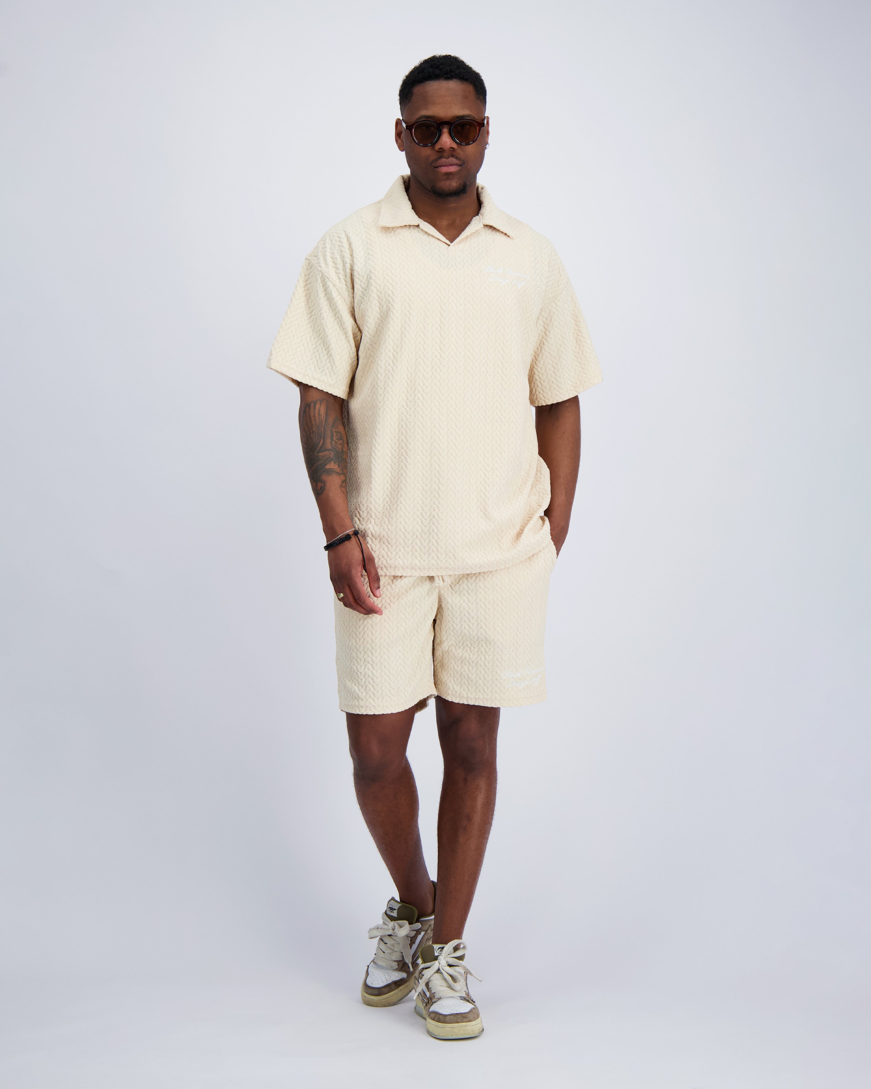 TERRY LOUNGE TWINSET  Zandkleurig