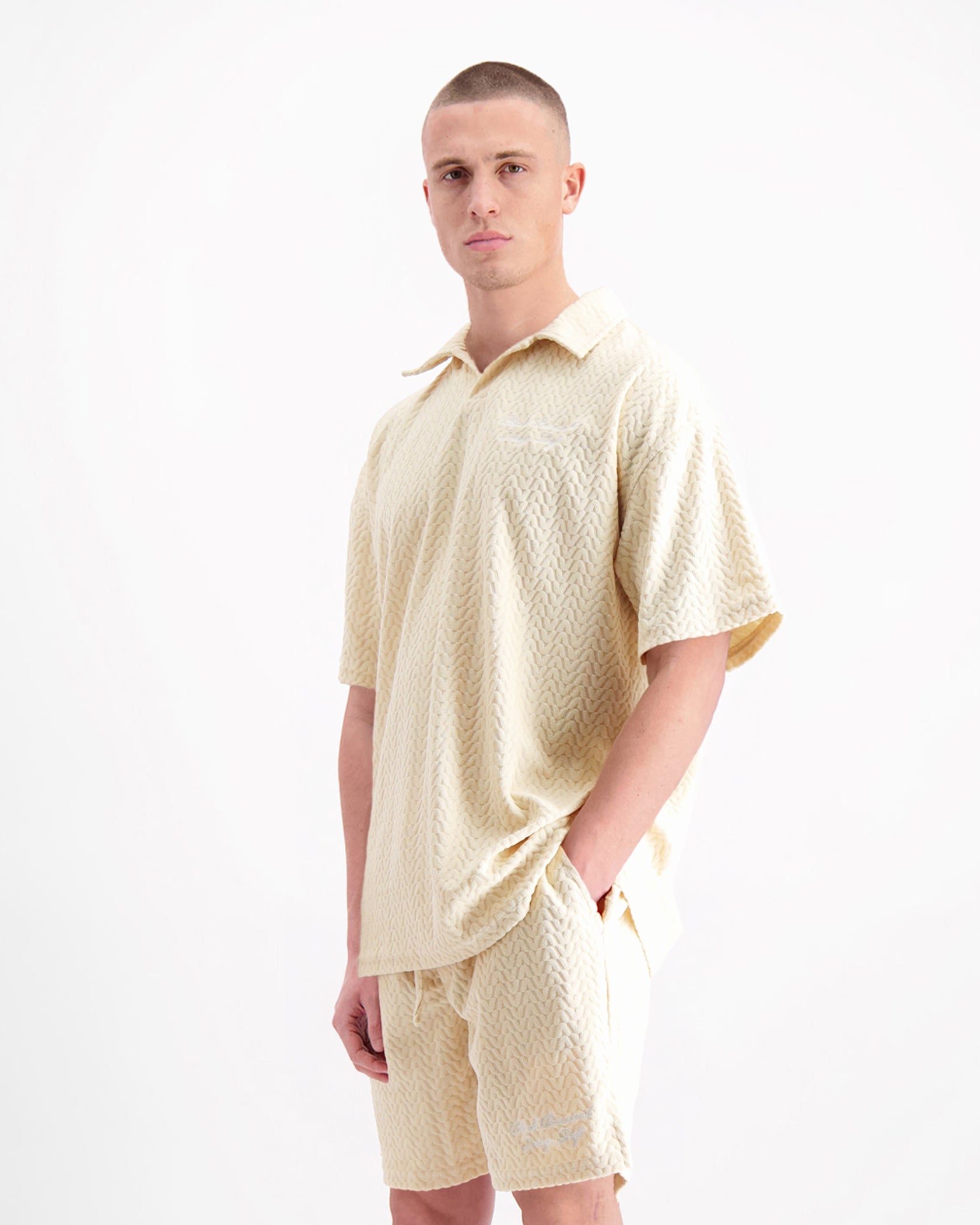 TERRY LOUNGE POLO | Sand