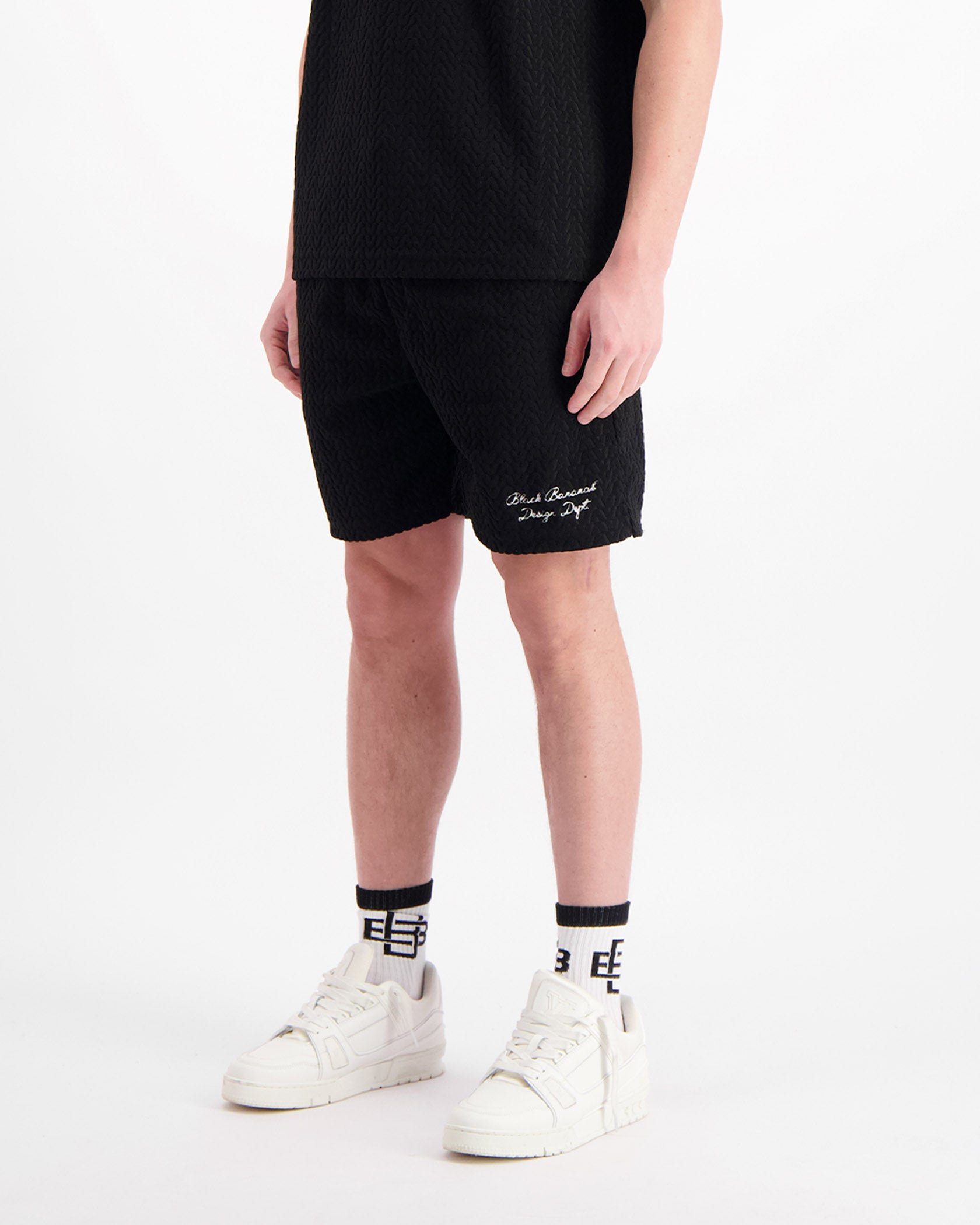 TERRY LOUNGE SHORTS | Black