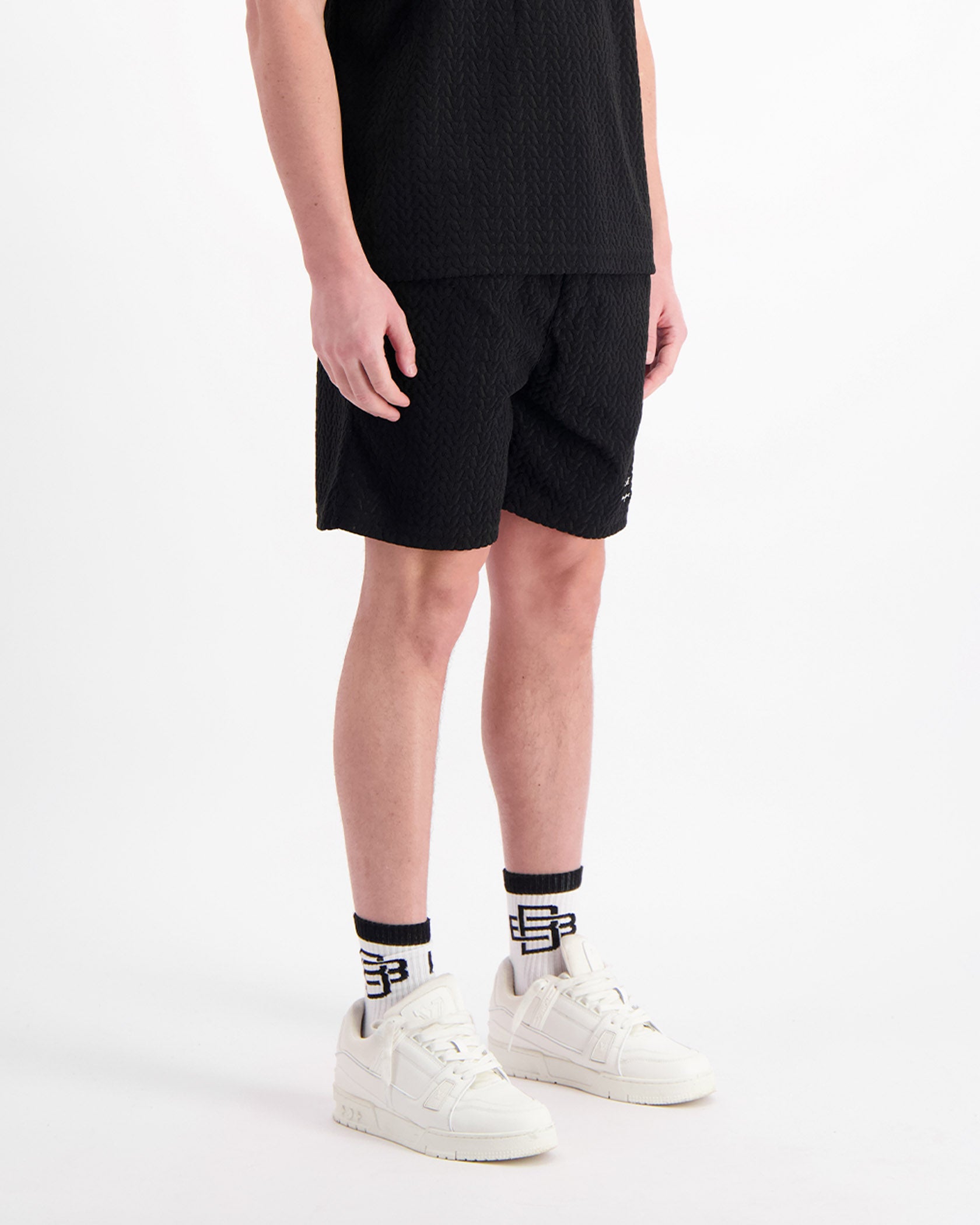 TERRY LOUNGE SHORTS | Black
