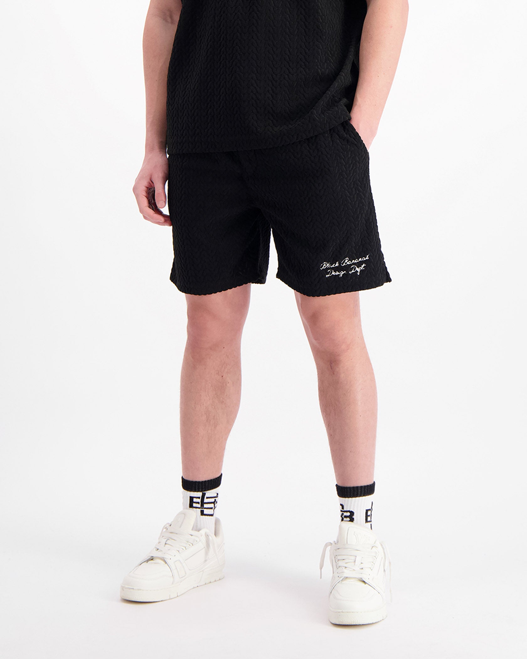 TERRY LOUNGE SHORTS | Black
