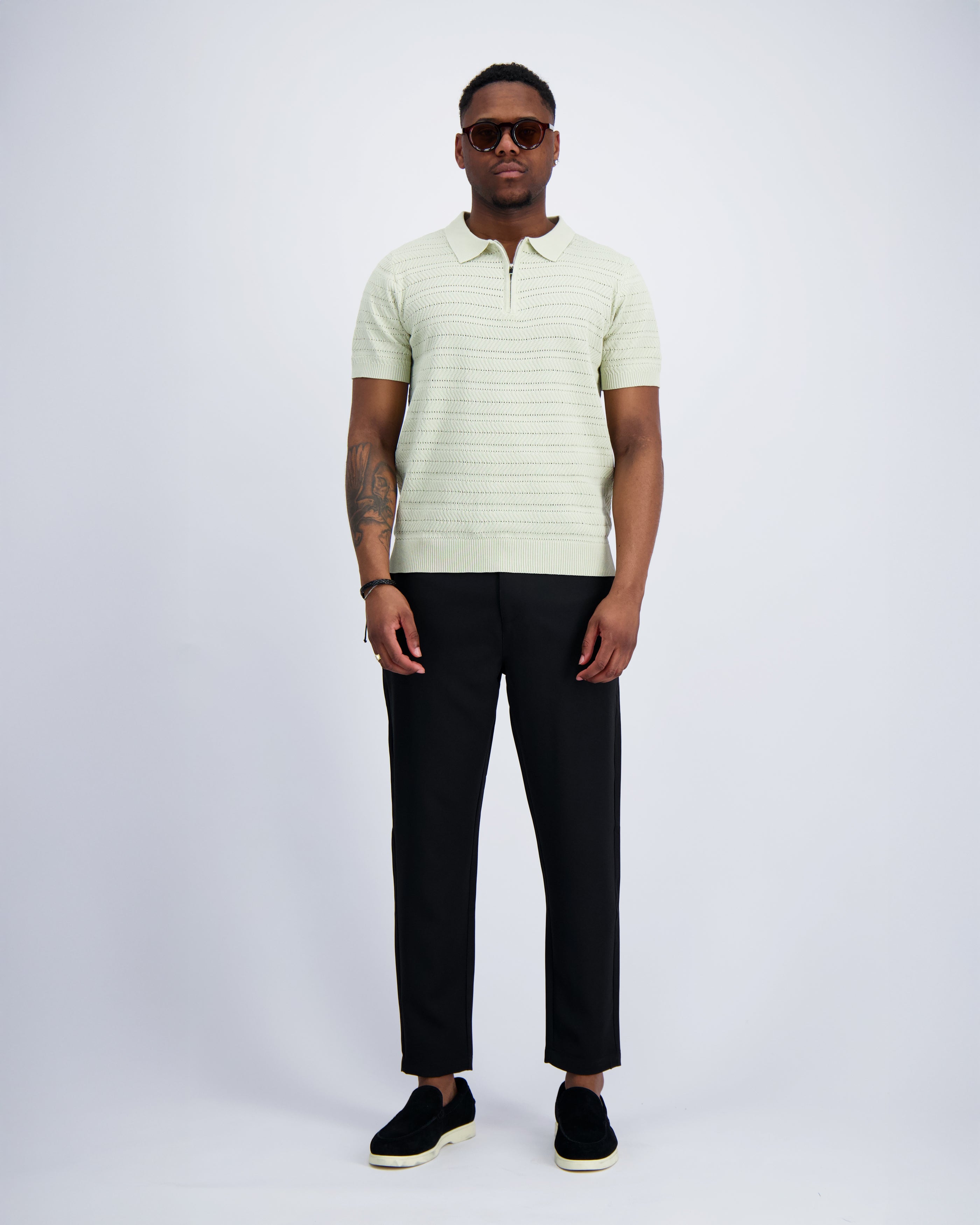 GELEID ZIP POLO | Grijs