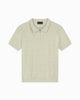 TEXTURED ZIP POLO | Grey