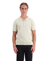 TEXTURED ZIP POLO | Grey