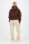 THICK LACES HOODIE | Brown