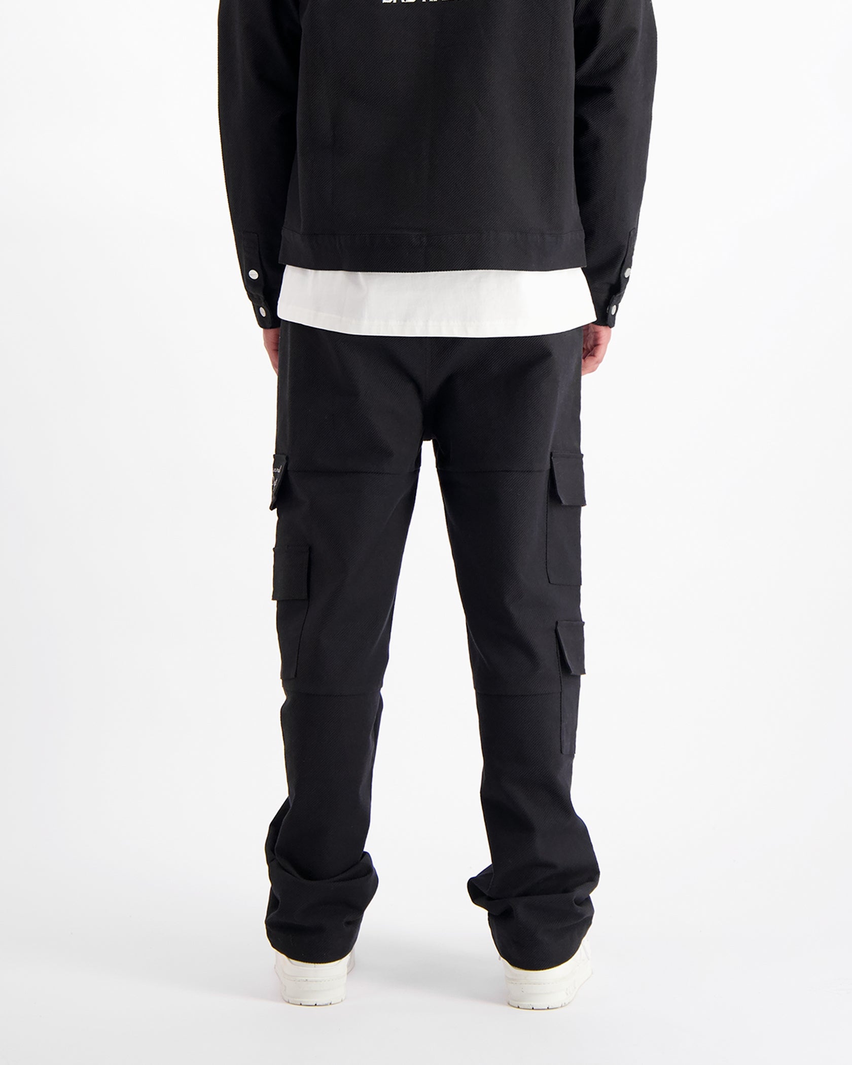 TWILL CARGO PANTS | Black