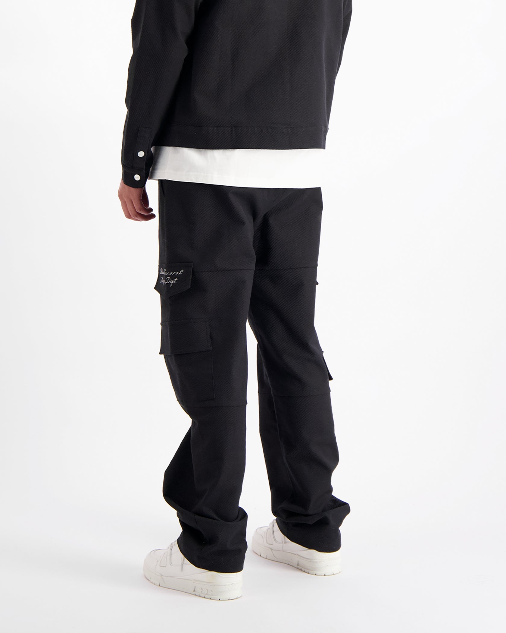 TWILL CARGO PANTS | Black