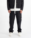 TWILL CARGO PANTS | Black