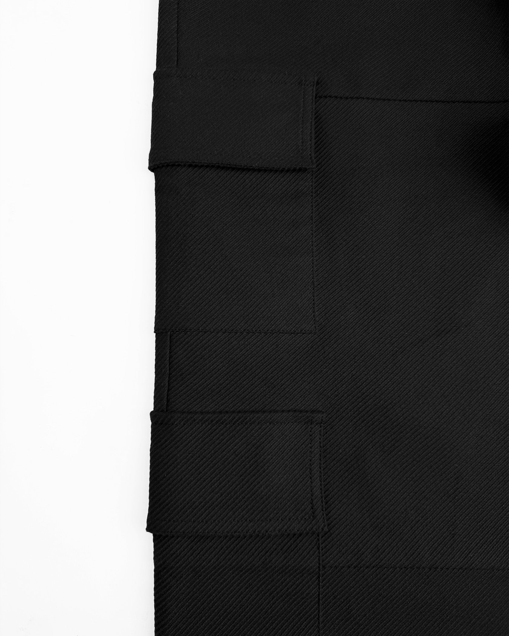 TWILL CARGO PANTS | Black