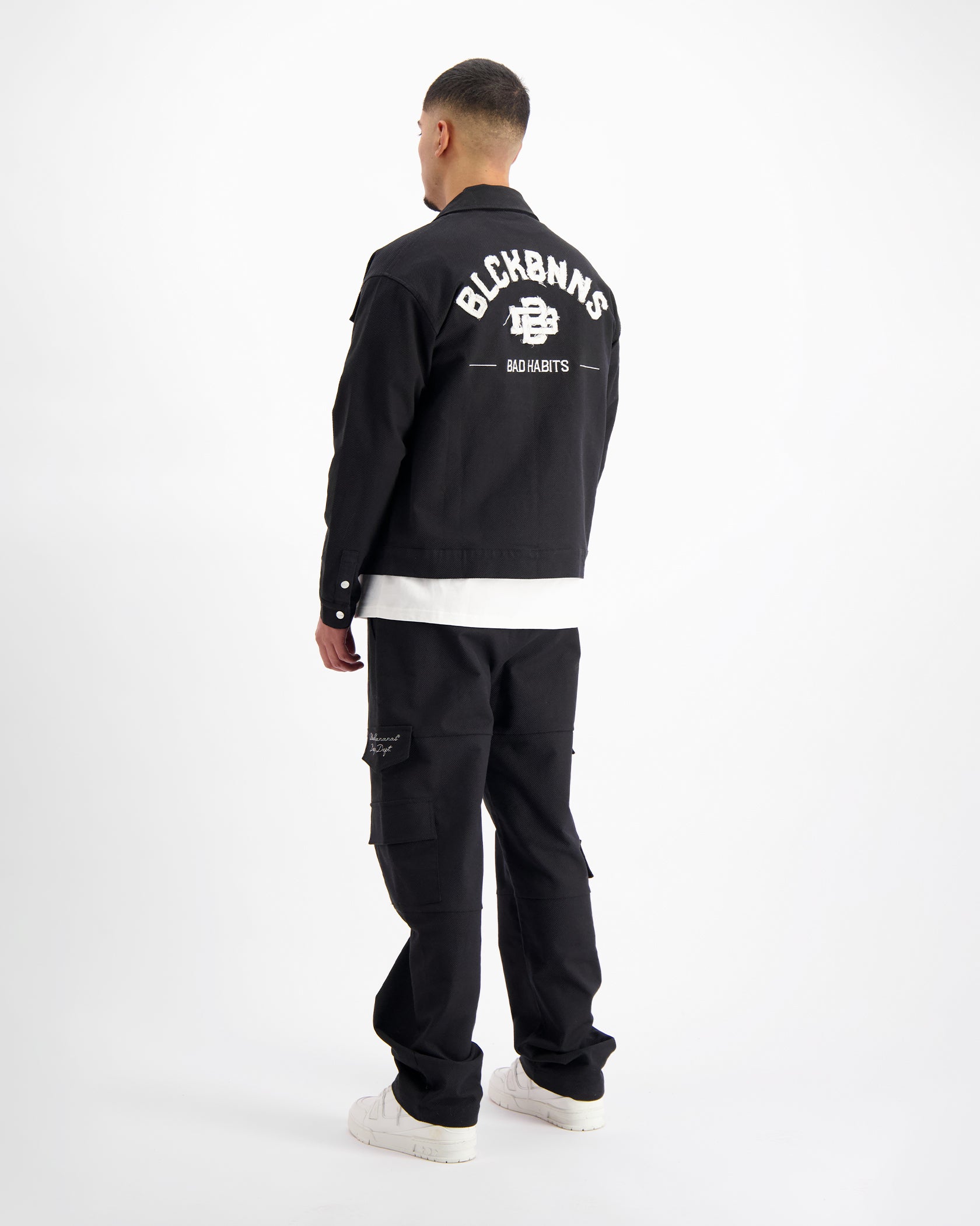 TWILL RIPPED SET | Black