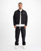 TWILL RIPPED JACKET | Black
