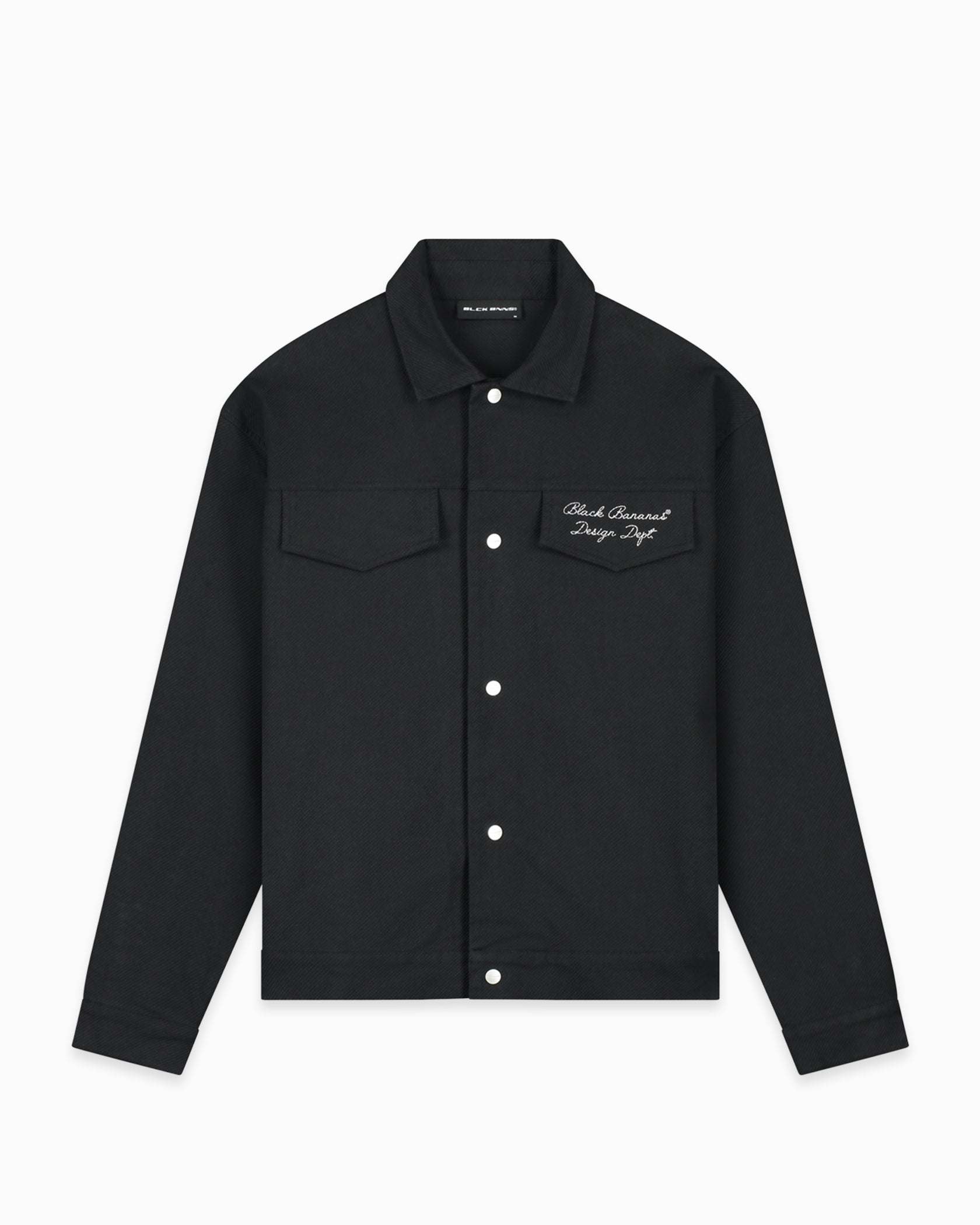 TWILL RIPPED JACKET | Black