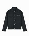 TWILL RIPPED JACKET | Black