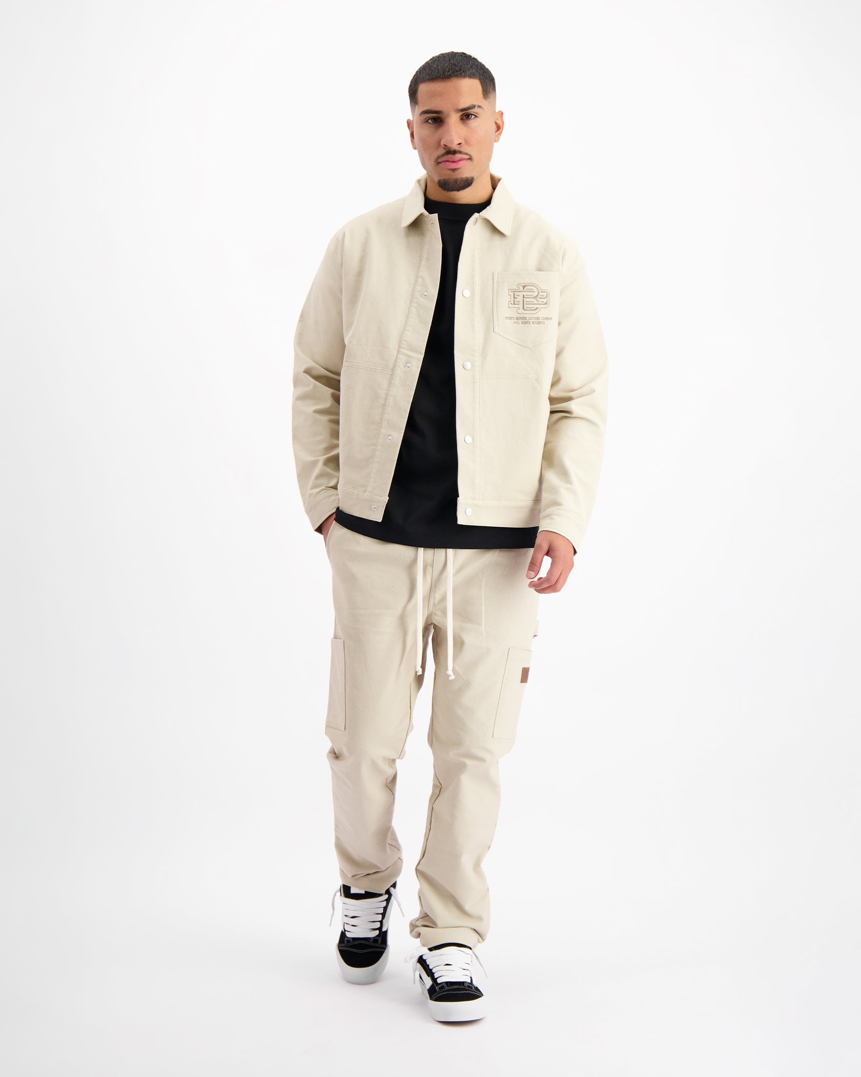 TWILL WORKER TWINSET | Sand
