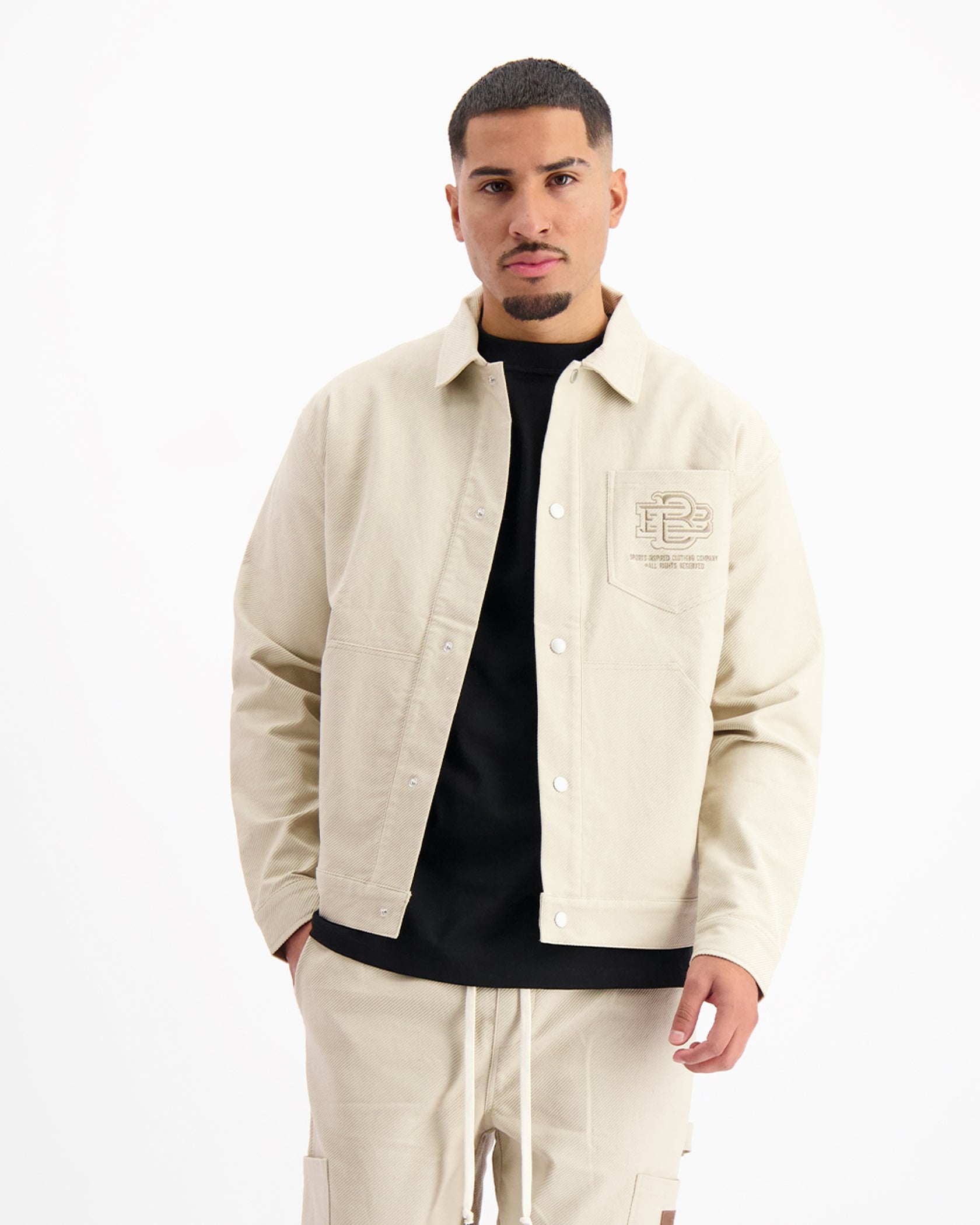 TWILL WORKER TWINSET | Sand