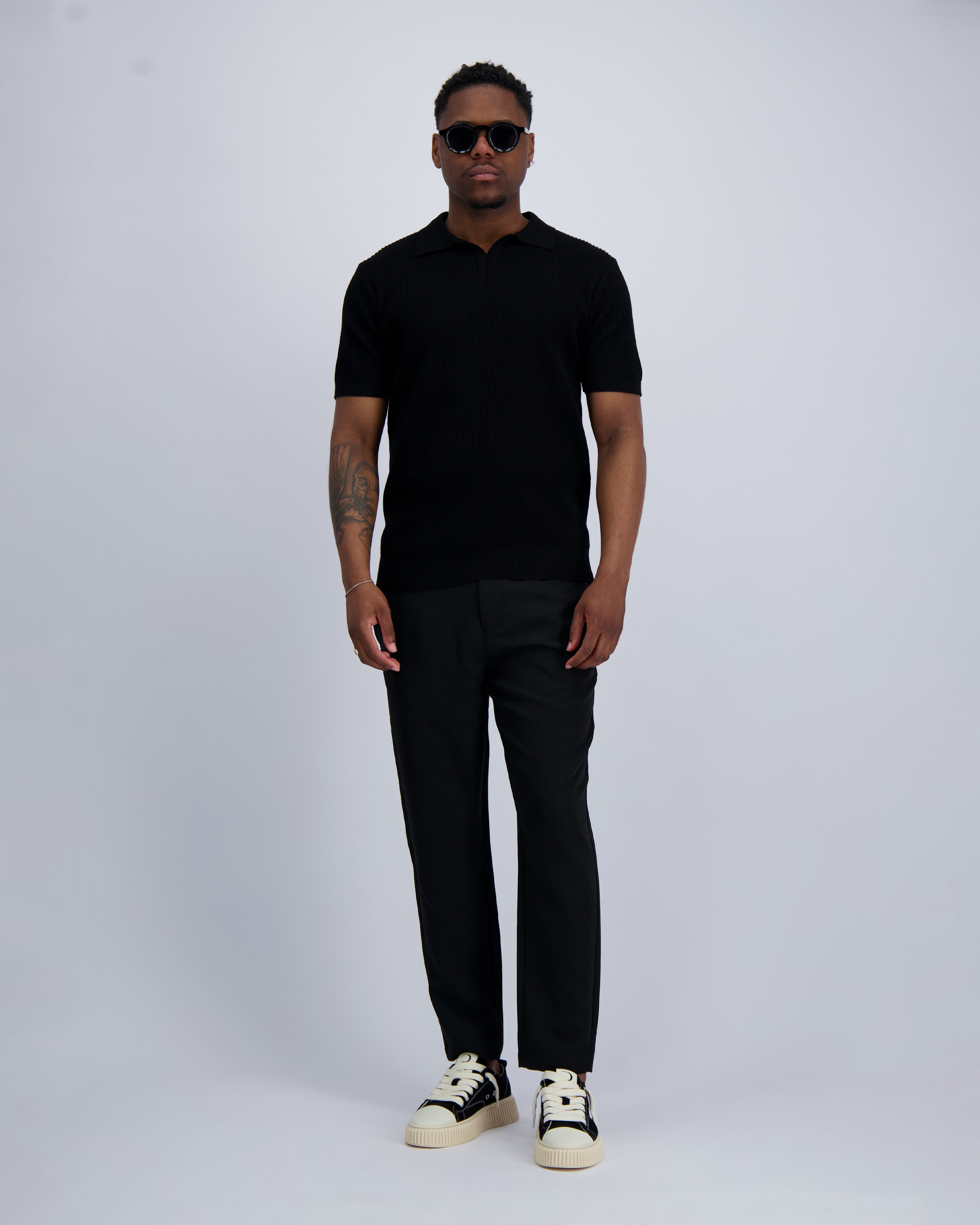 POLO DE PUNTO | Negro