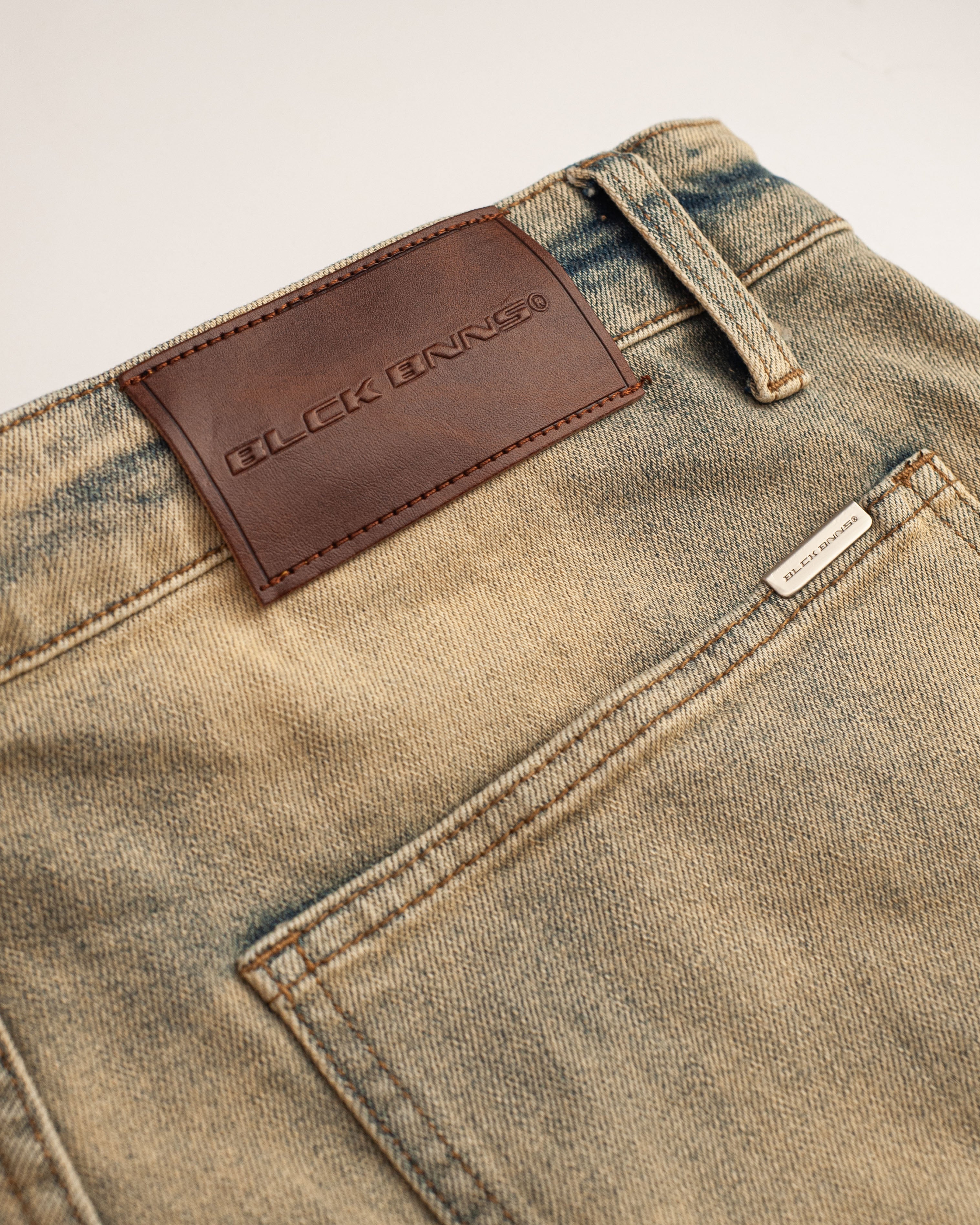 V2 WORKER SHORT DENIM | Blau