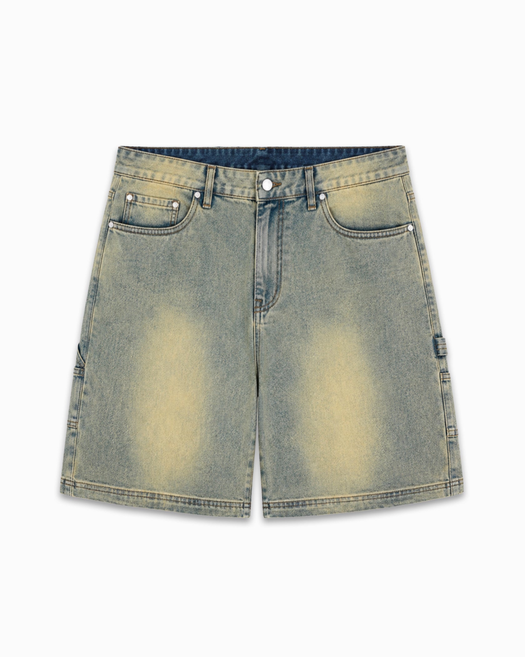 V2 WORKER SHORT DENIM | Blau