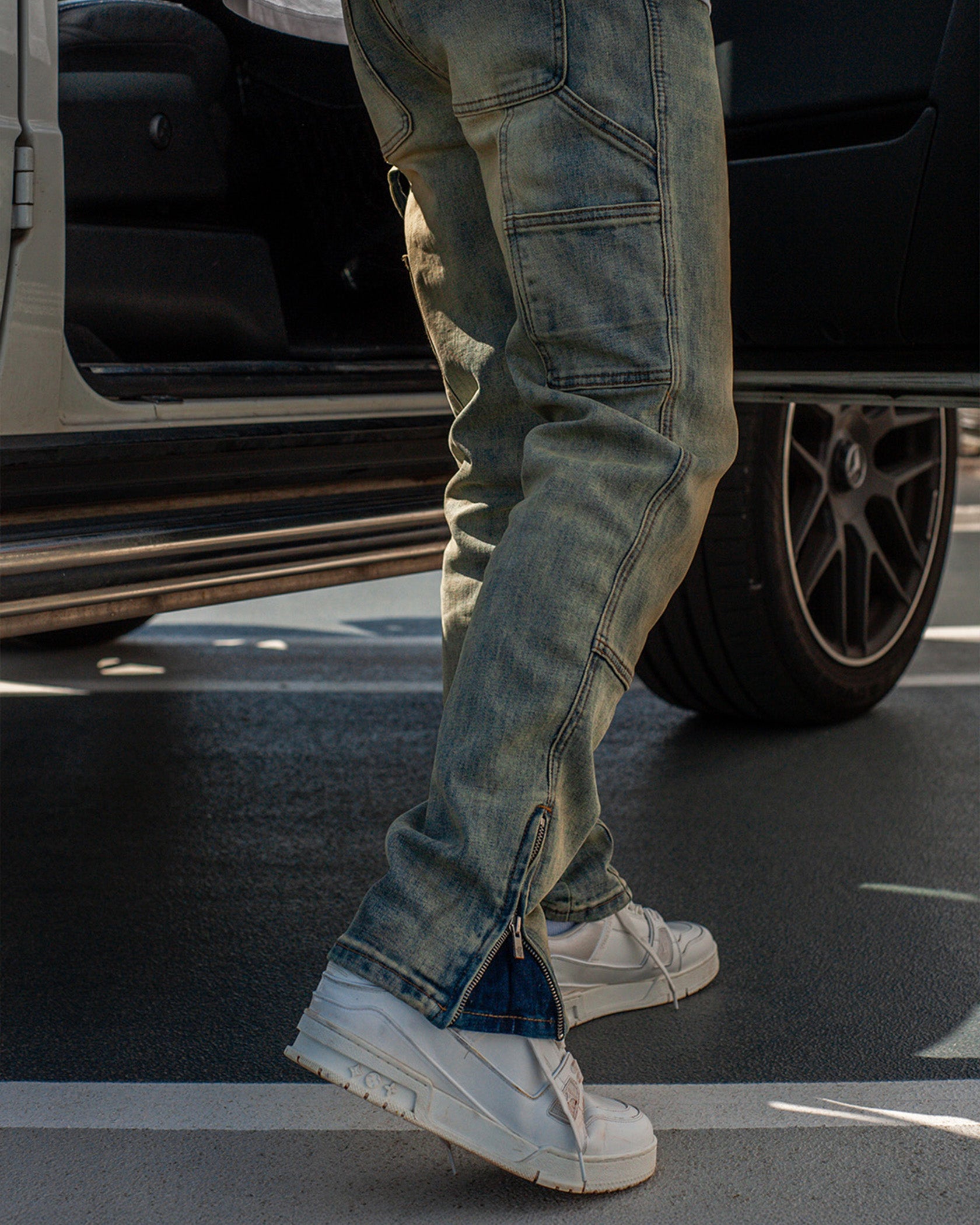 V-2 WORKER DENIM. | Blue