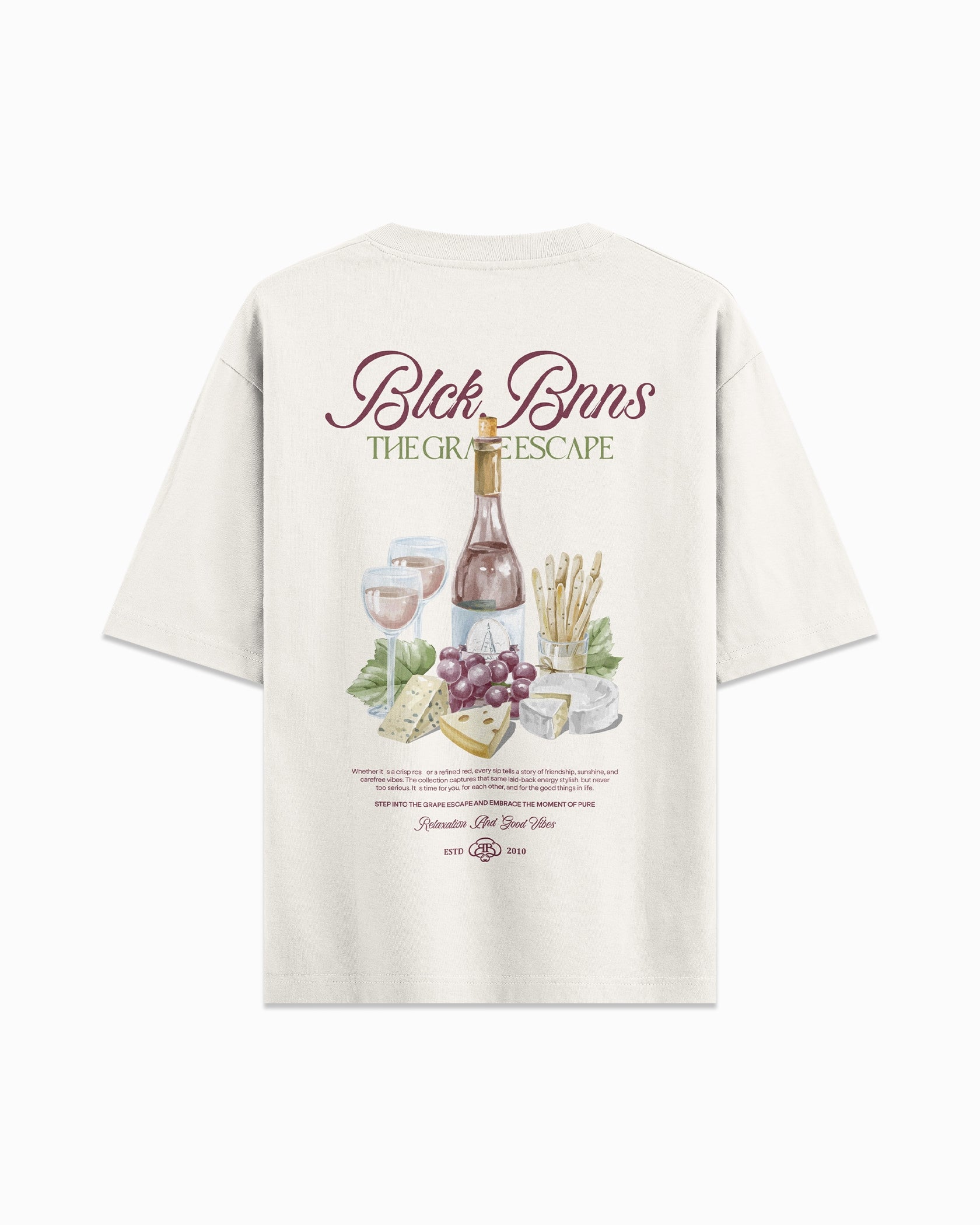 WINE TABLE t-shirt  Zandkleur