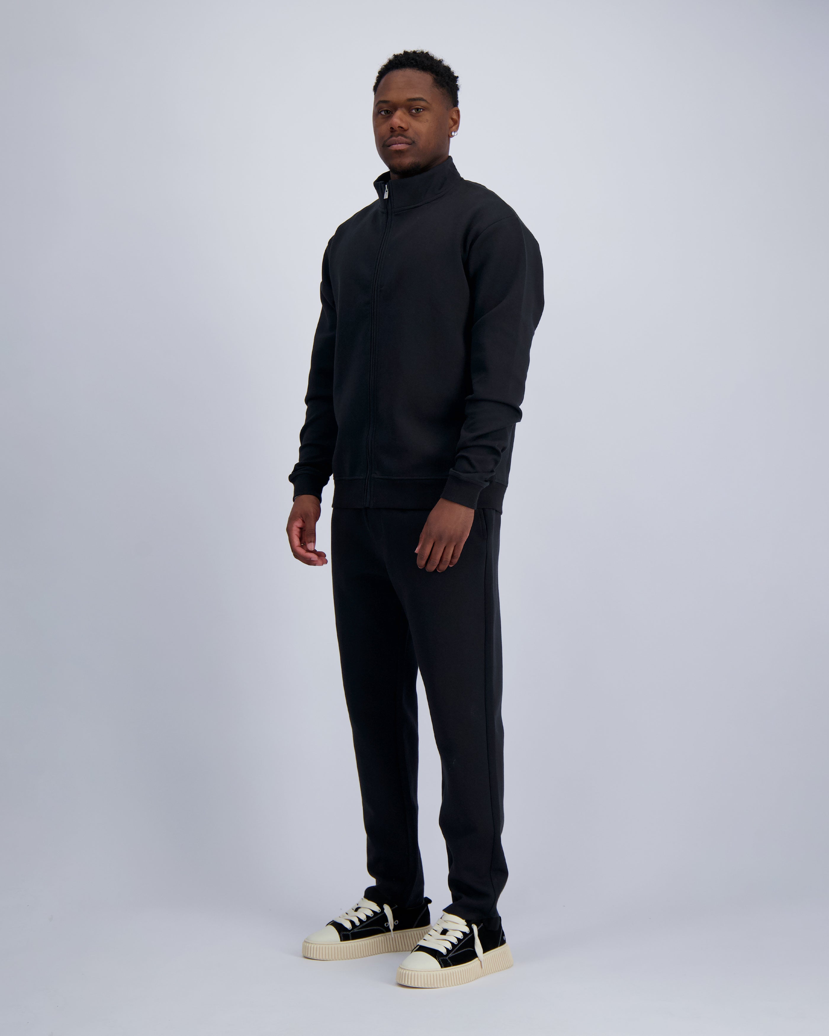 ZIPPED FLEX SUIT | Black