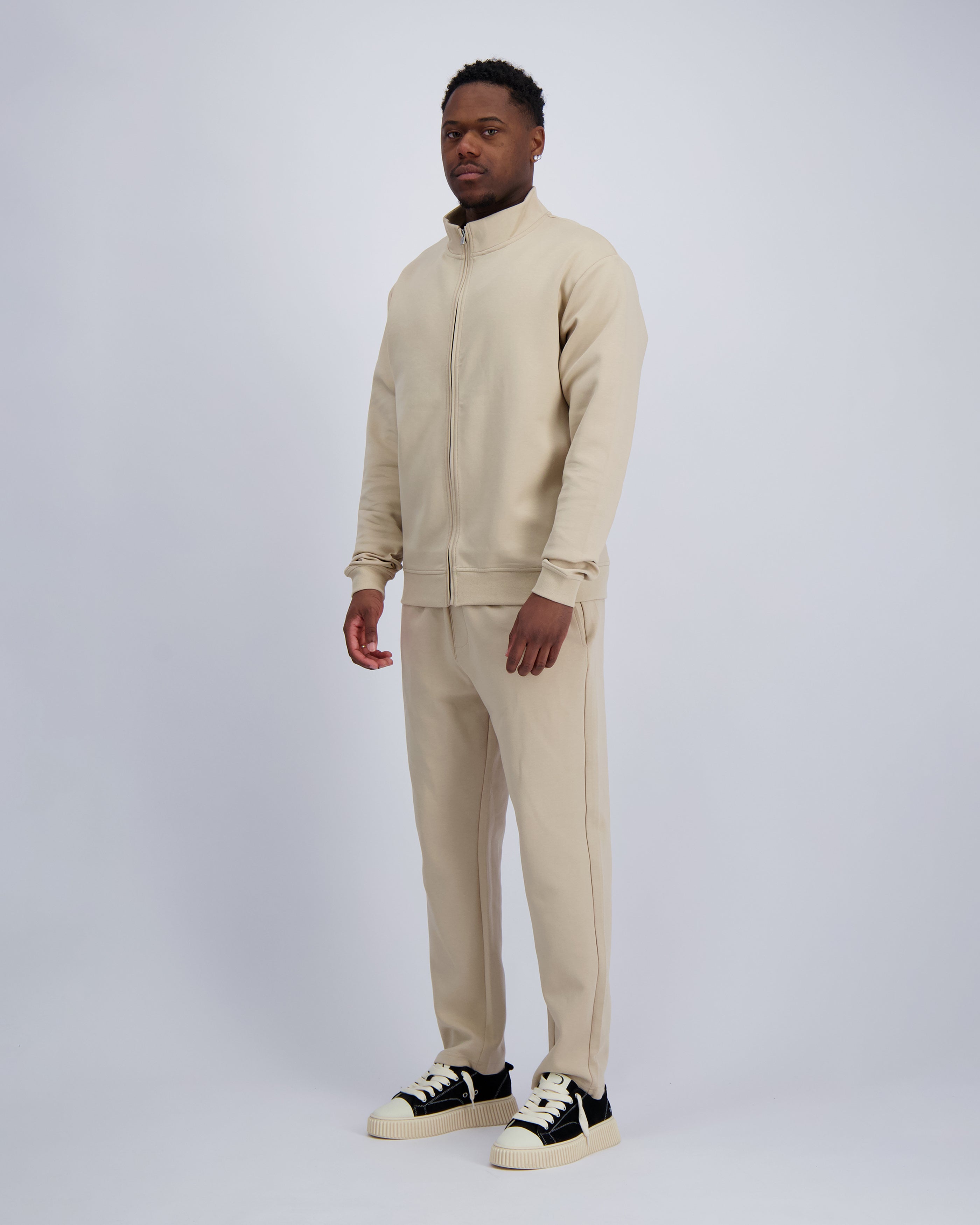 ZIPPED FLEX SUIT | Sand