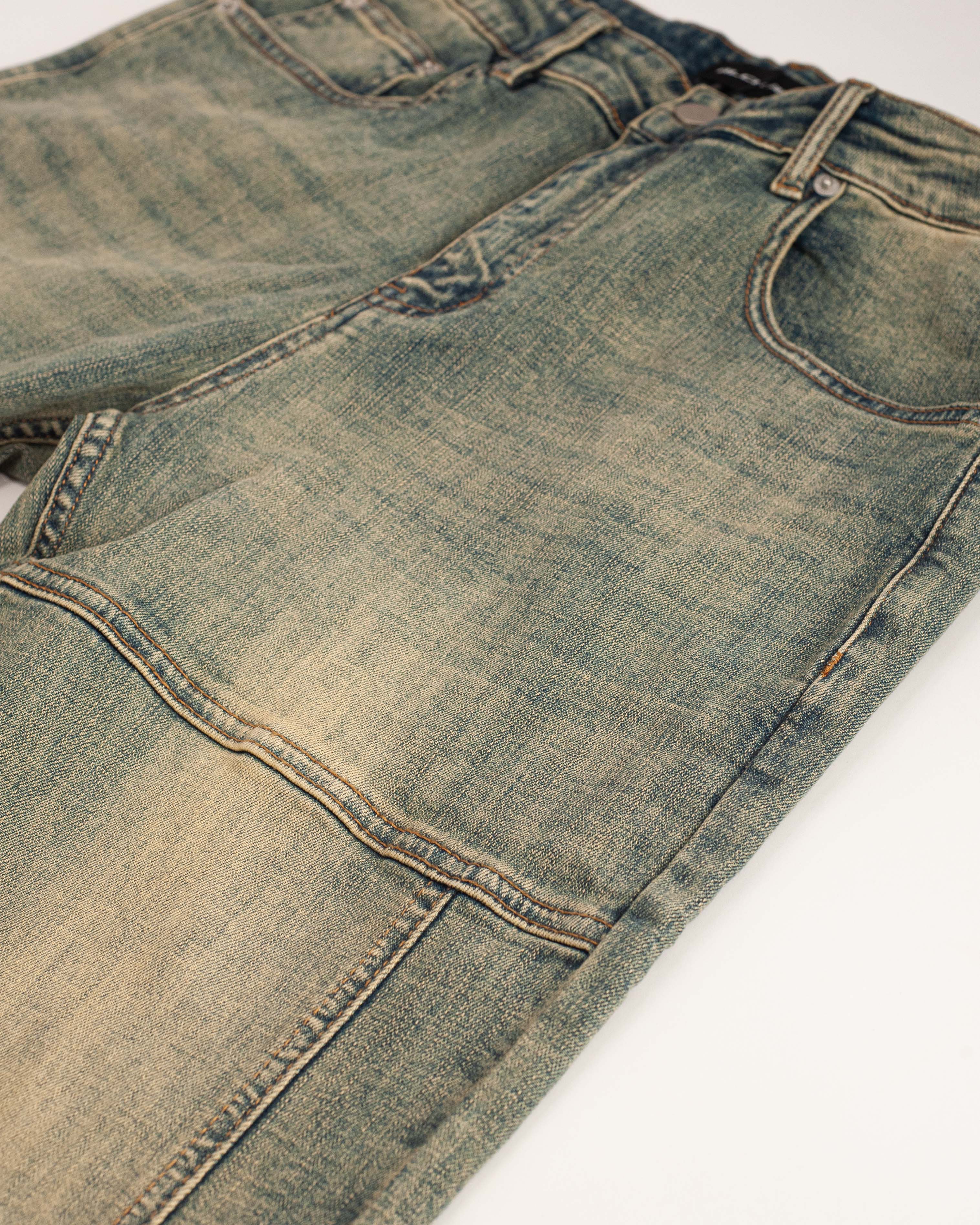 DENIM MIT REISSVERSCHLUSS | Blau