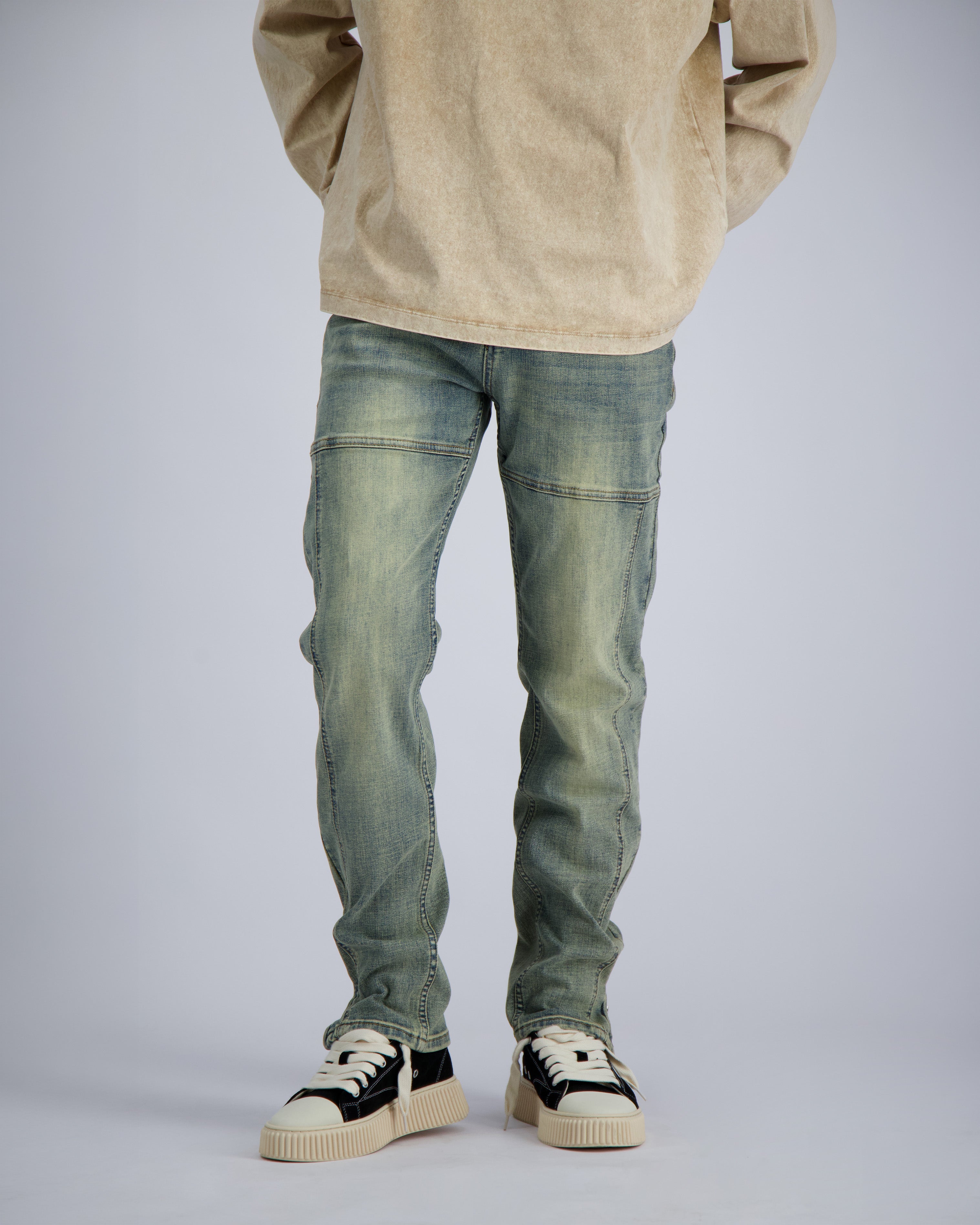 DENIM MIT REISSVERSCHLUSS | Blau