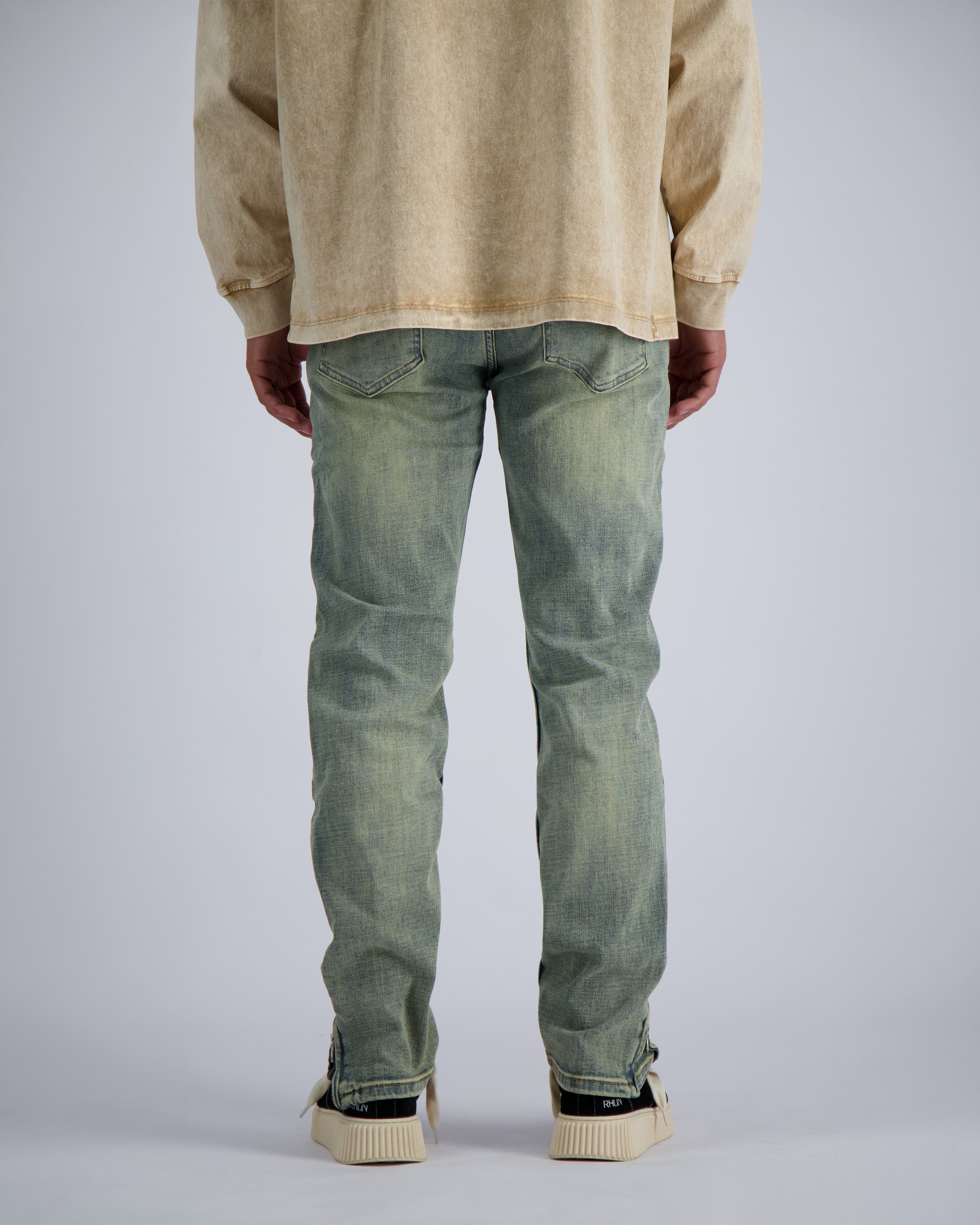 DENIM MIT REISSVERSCHLUSS | Blau